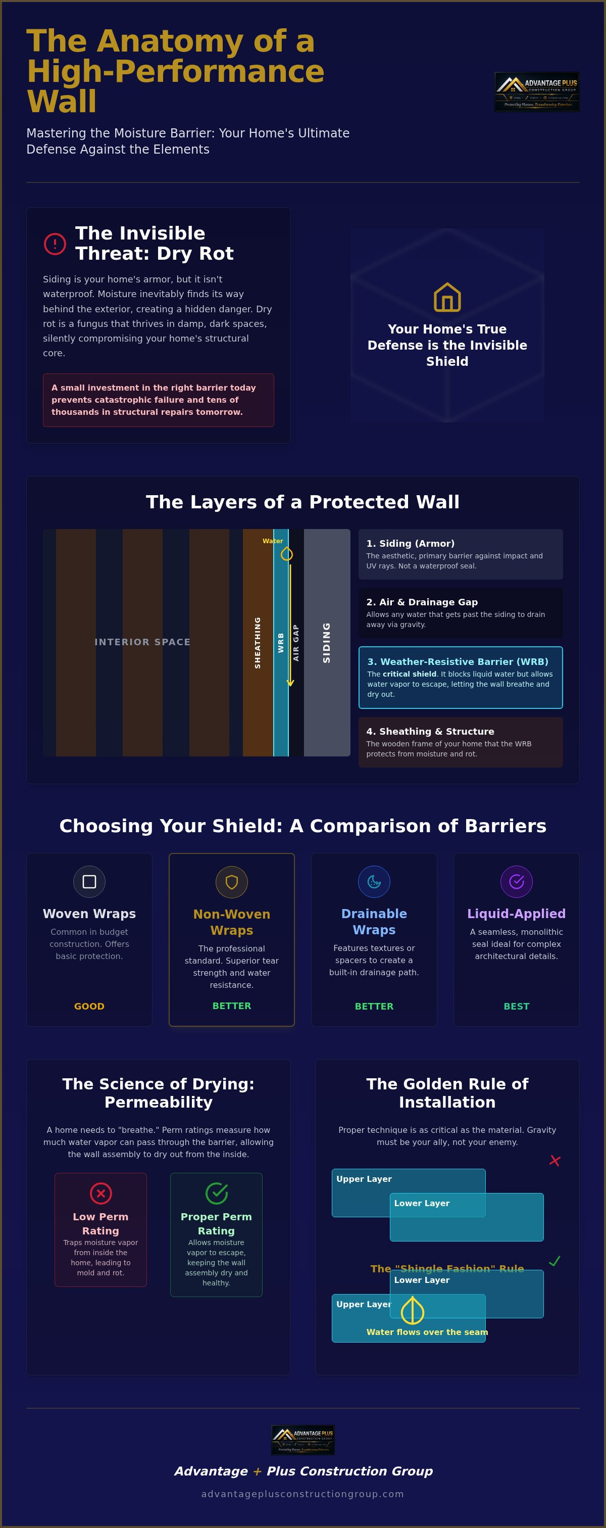 Moisture barrier siding installation
