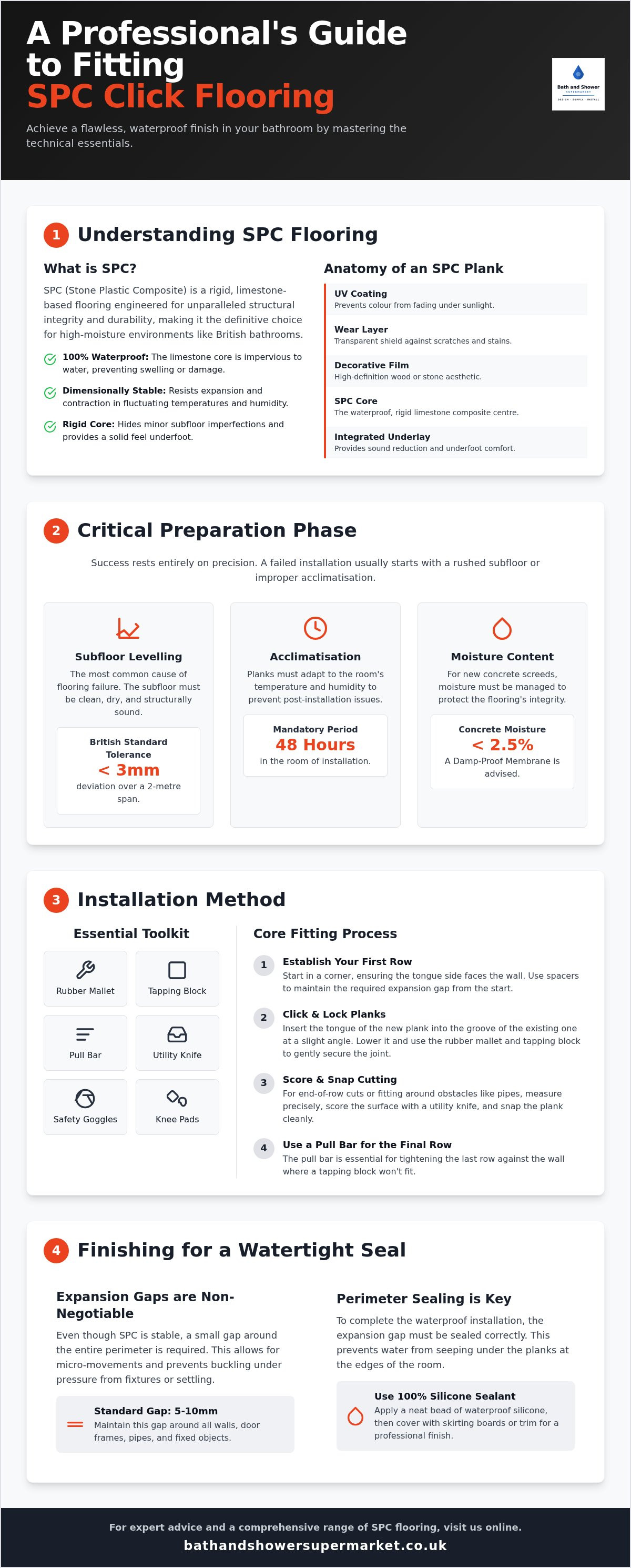 How to fit SPC click flooring