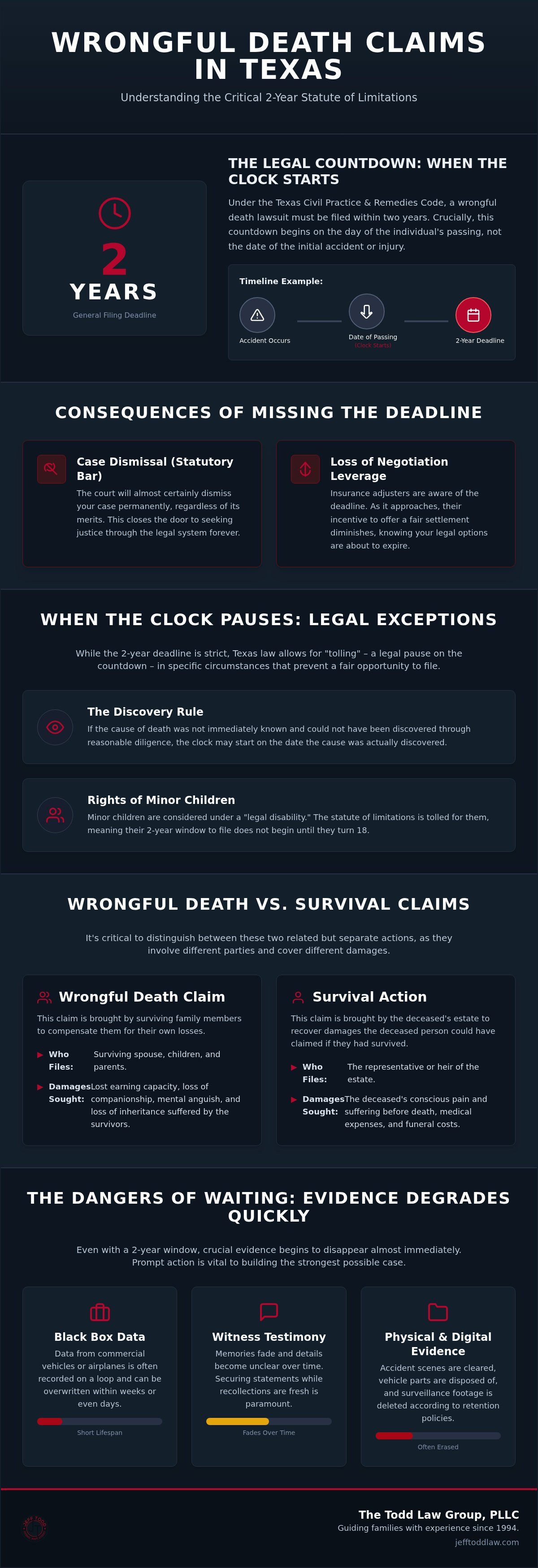 Statute of limitations for wrongful death in texas