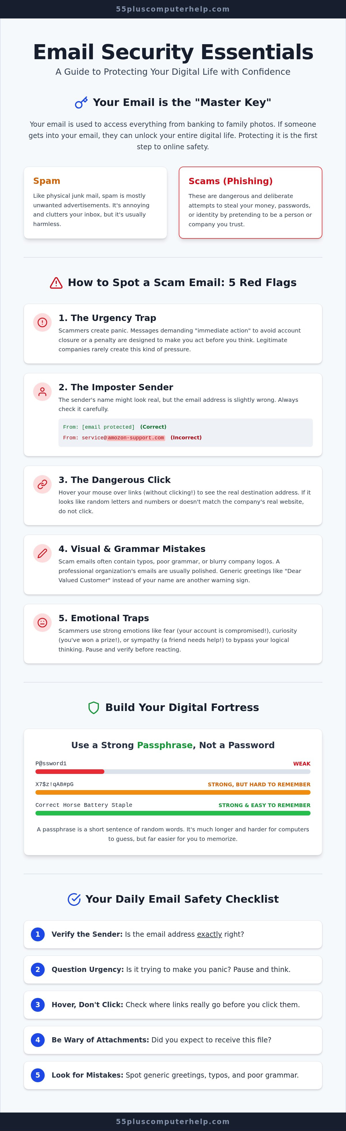 Email security tips for seniors