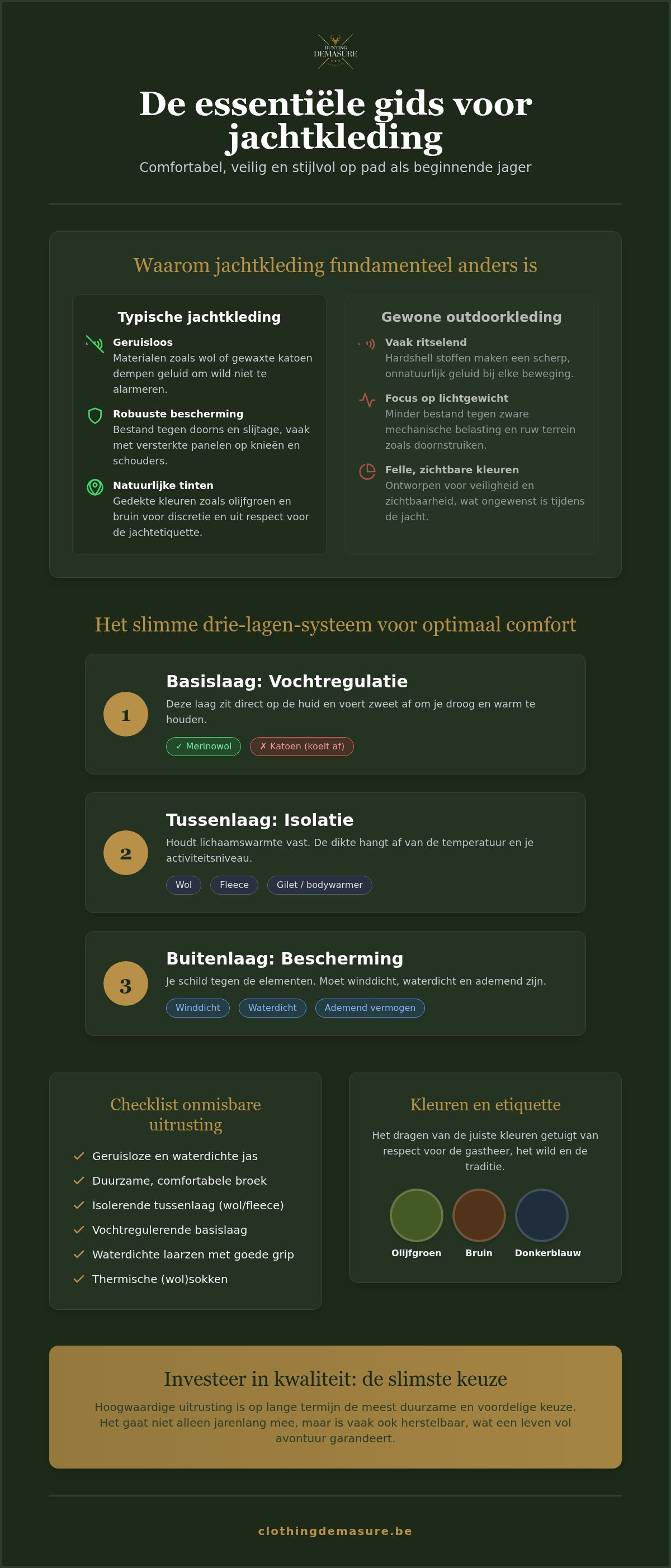 Jachtkleding voor beginners