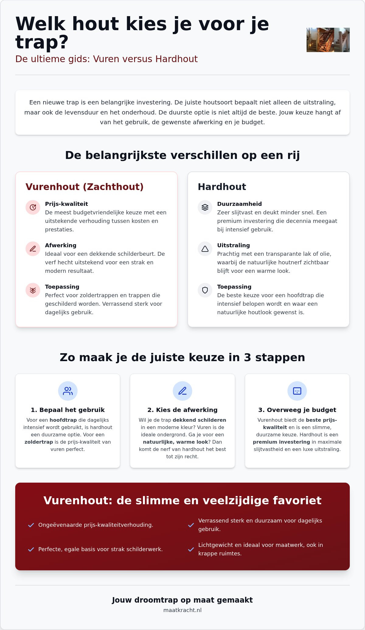 Welk hout voor trap
