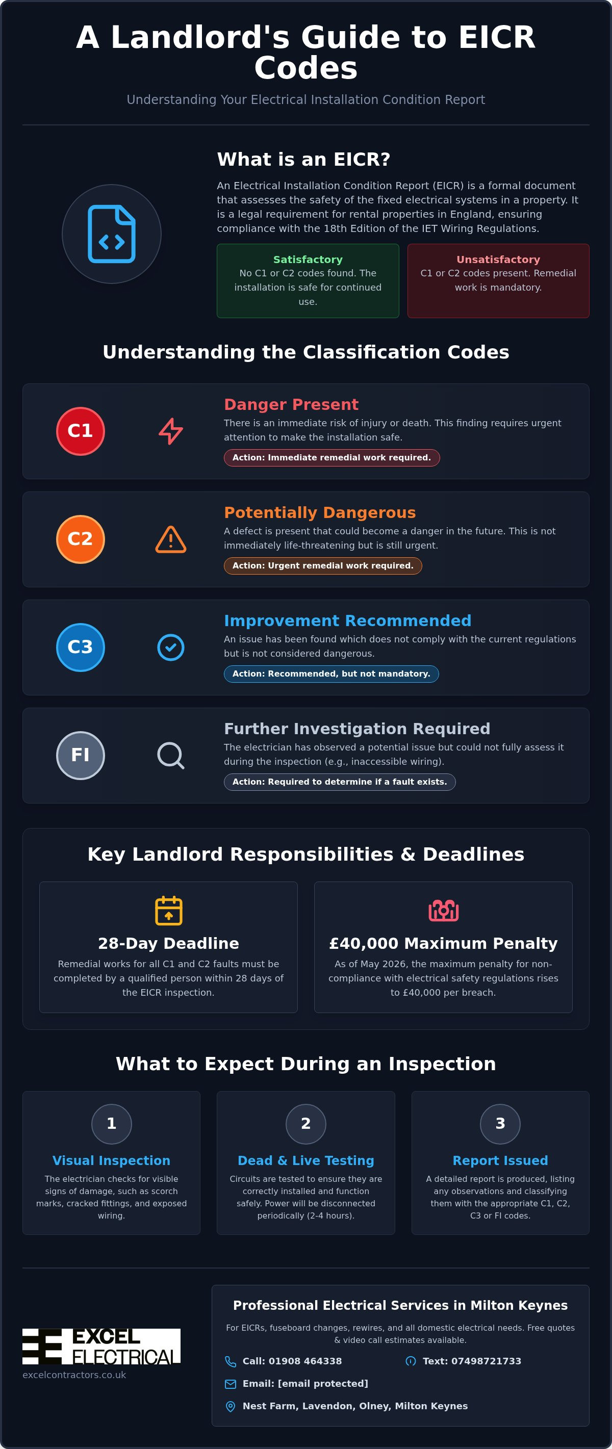 EICR codes explained for landlords