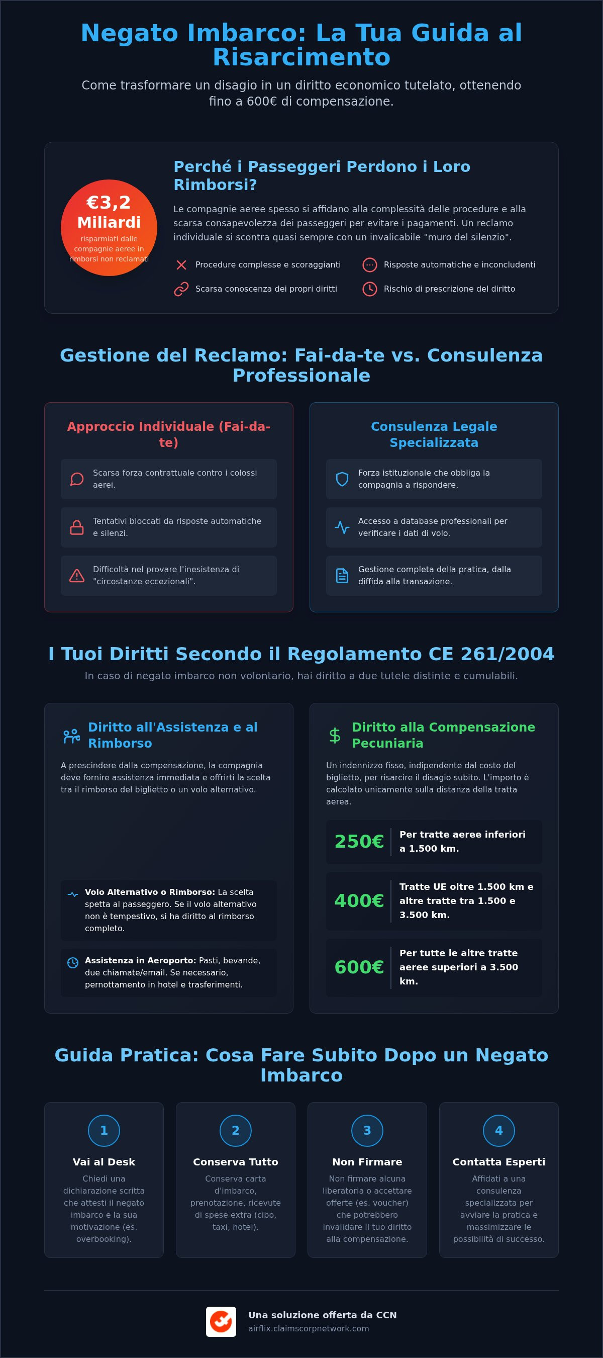 Consulenza legale per negato imbarco