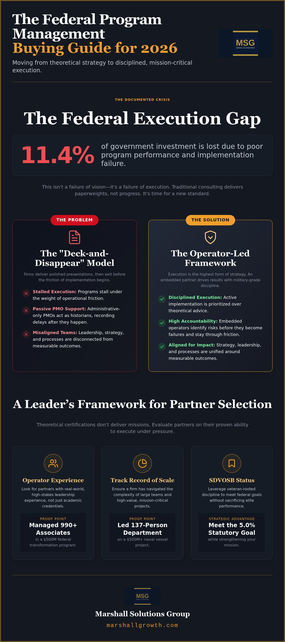 Government program management consulting