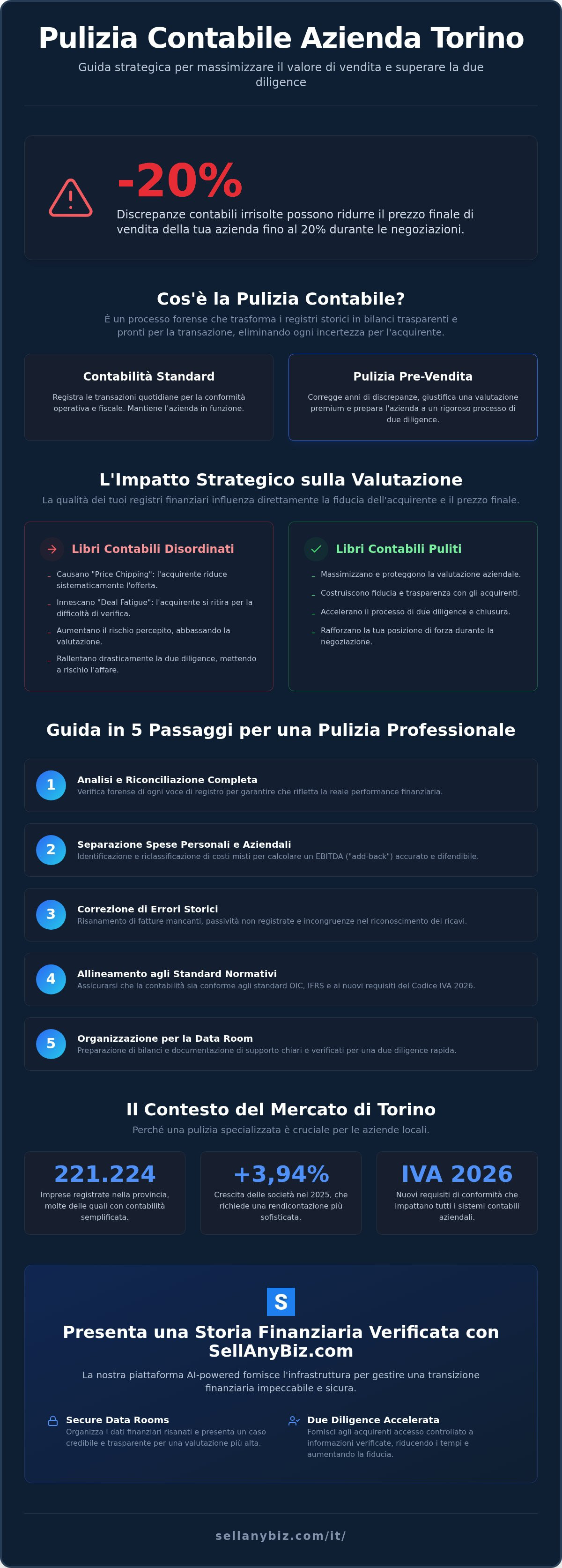 Pulizia contabile azienda Torino