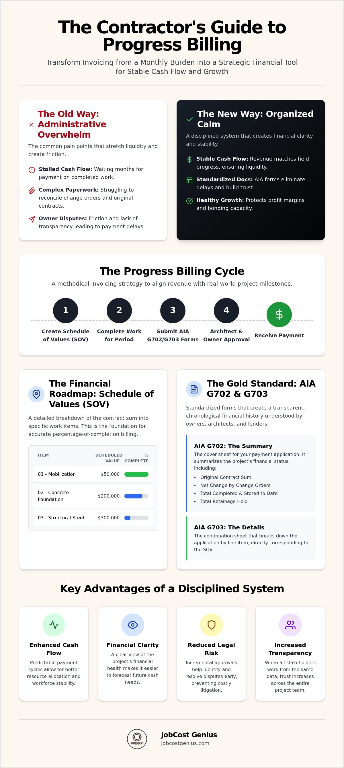 Progress billing for construction projects