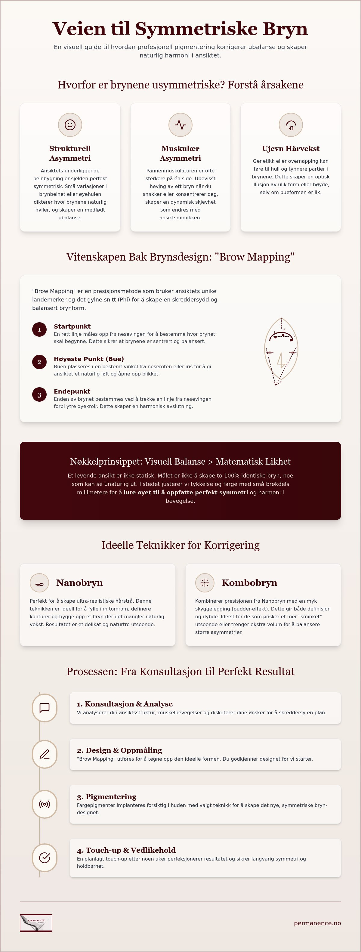 Korrigere usymmetriske bryn