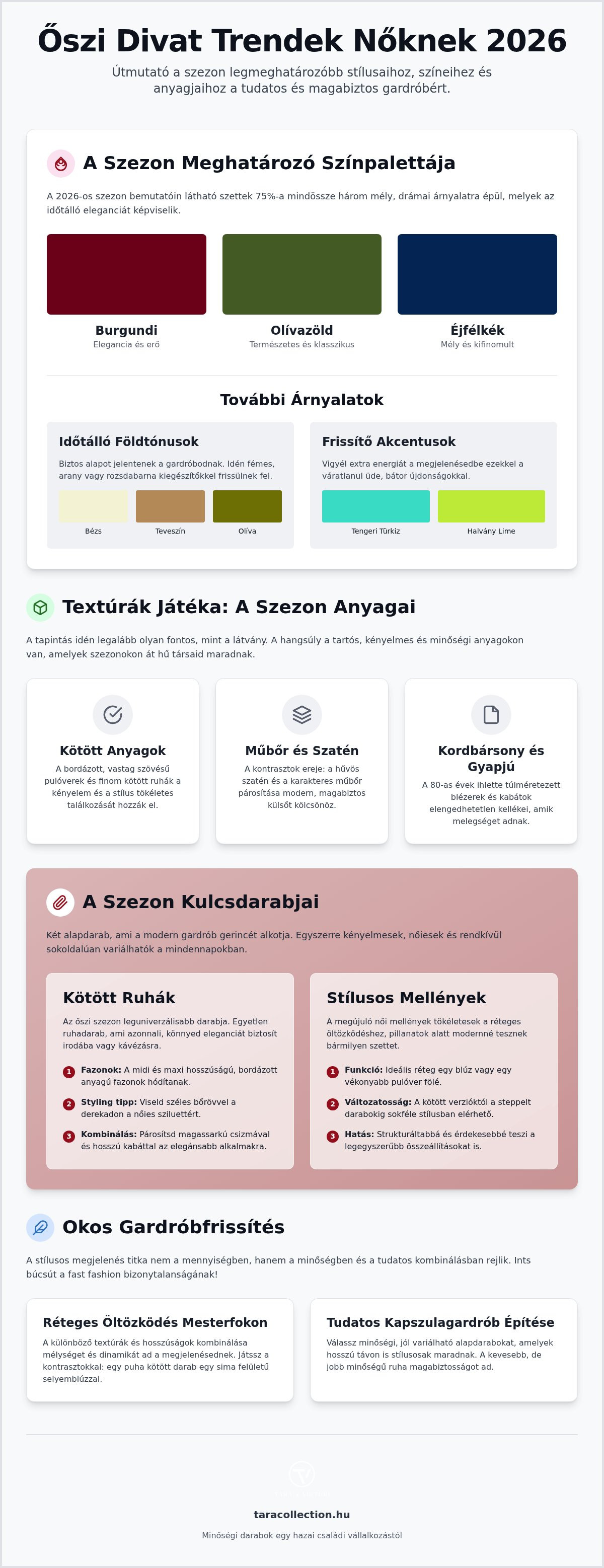 őszi divat trendek nőknek