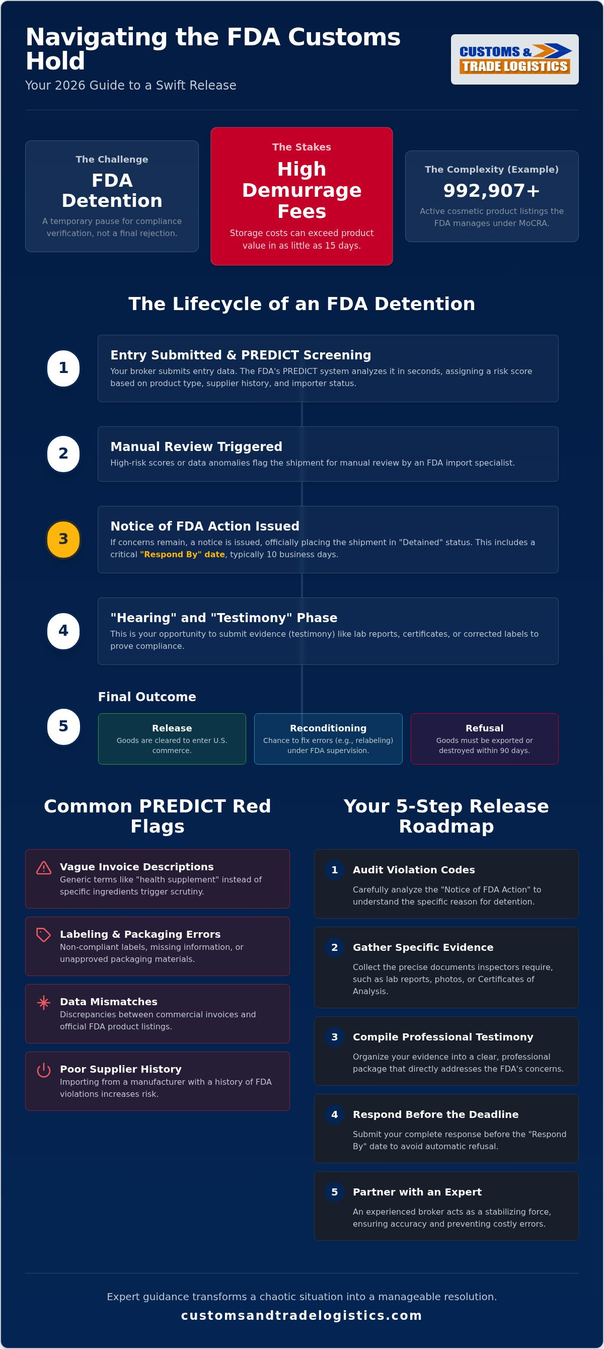 FDA customs hold release process