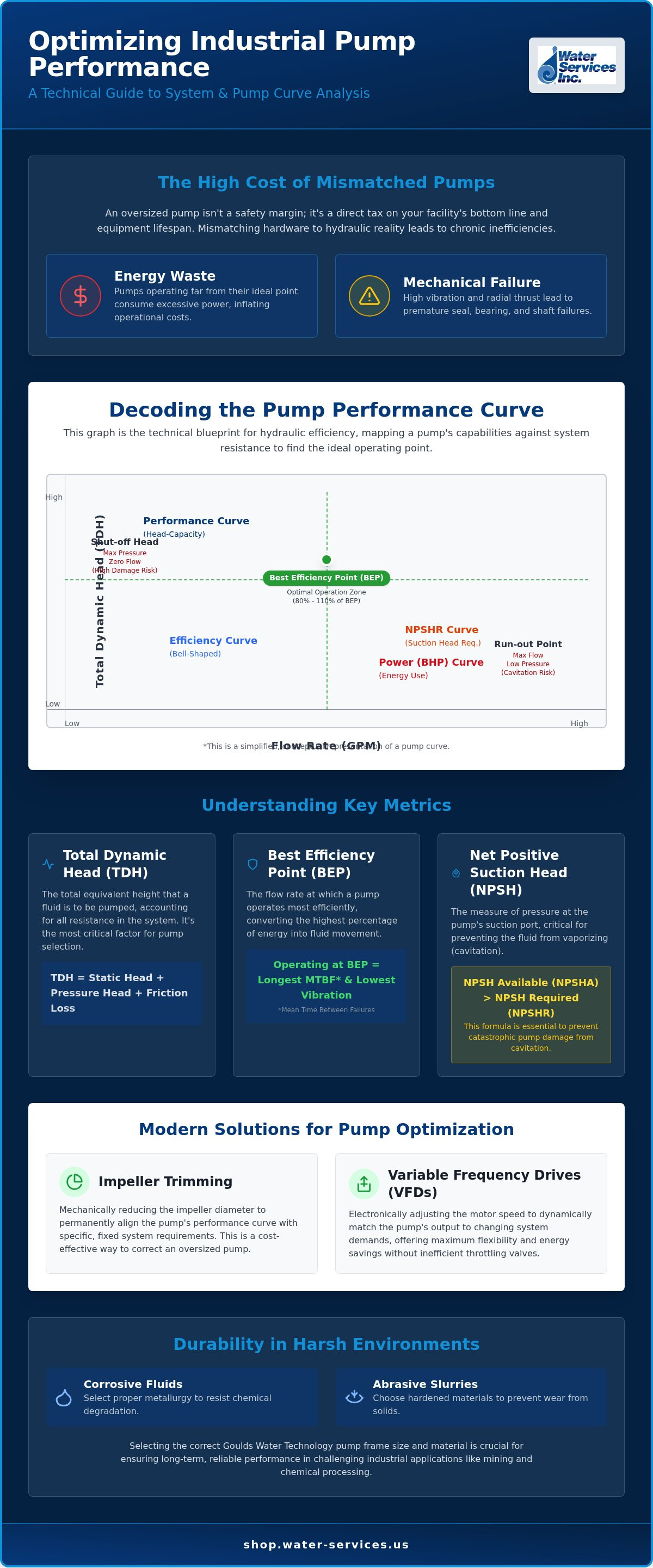 System curve vs pump curve
