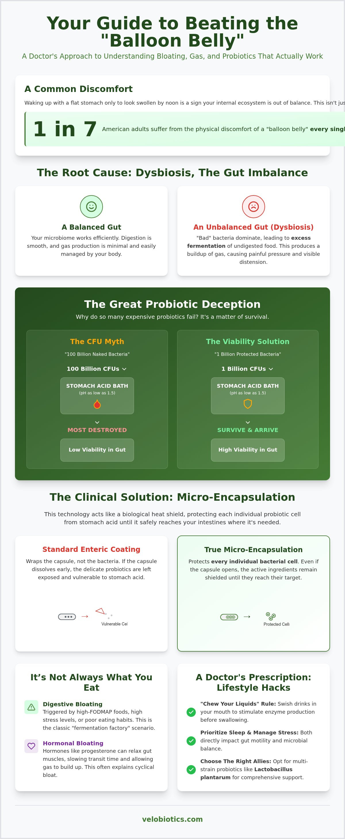 Probiotics for bloating and gas