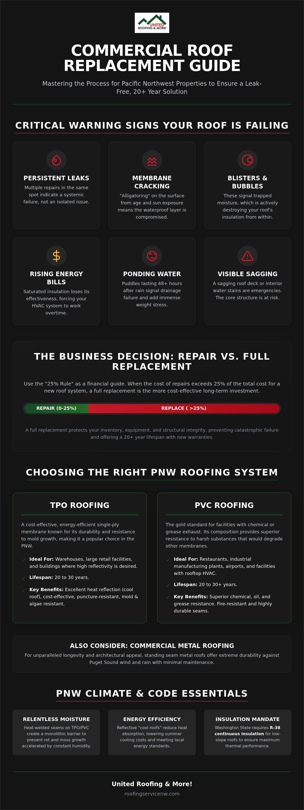 Commercial roof replacement