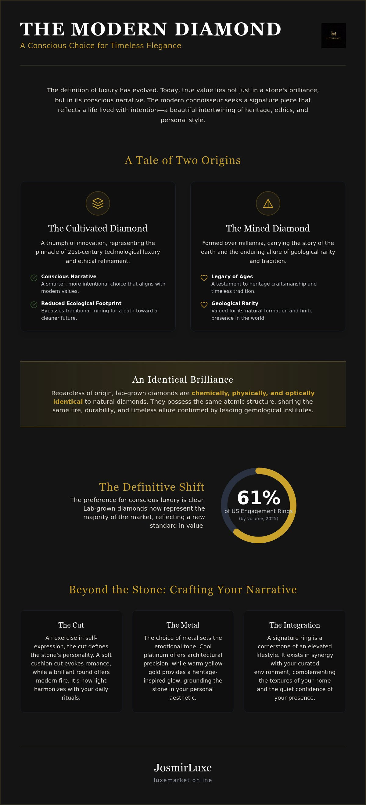 Lab grown vs natural diamond rings