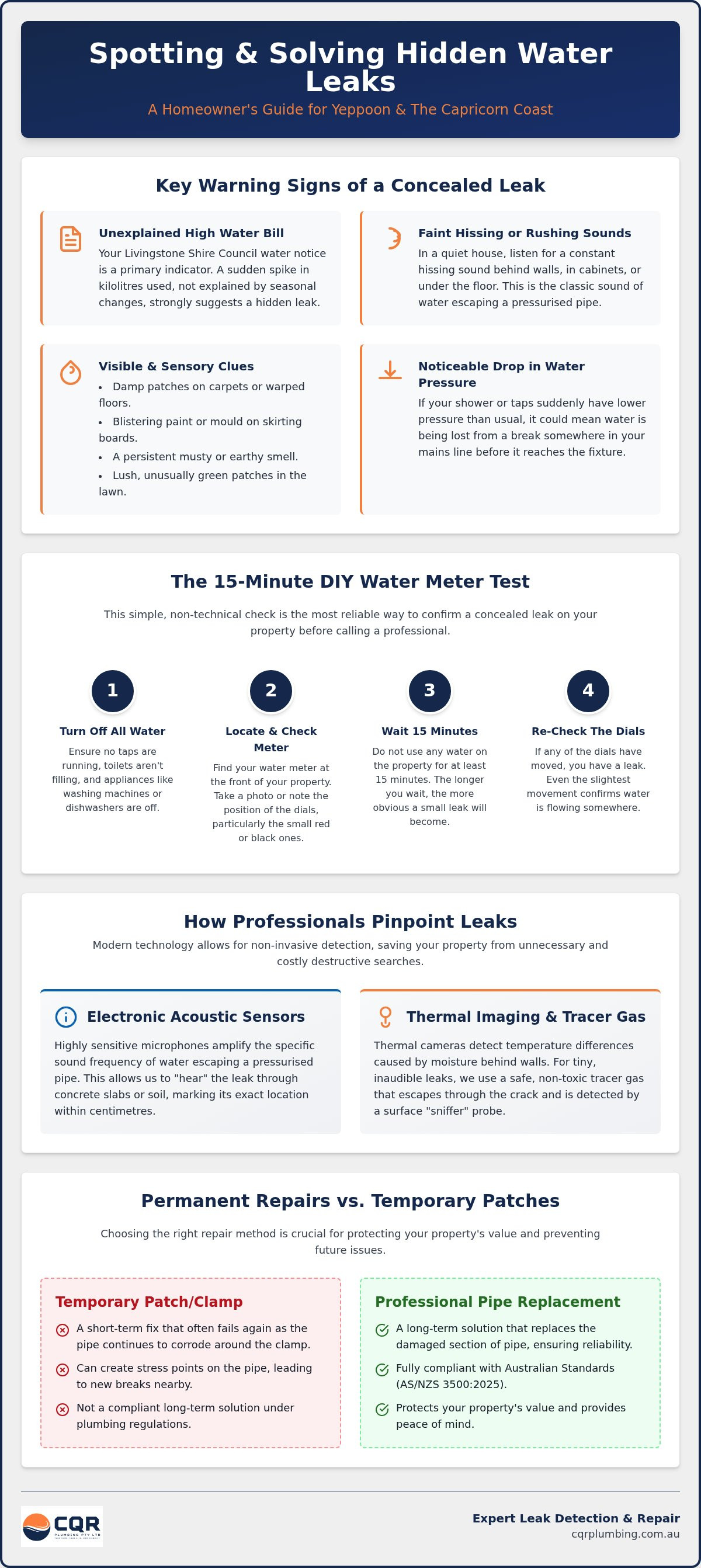 Leak detection yeppoon
