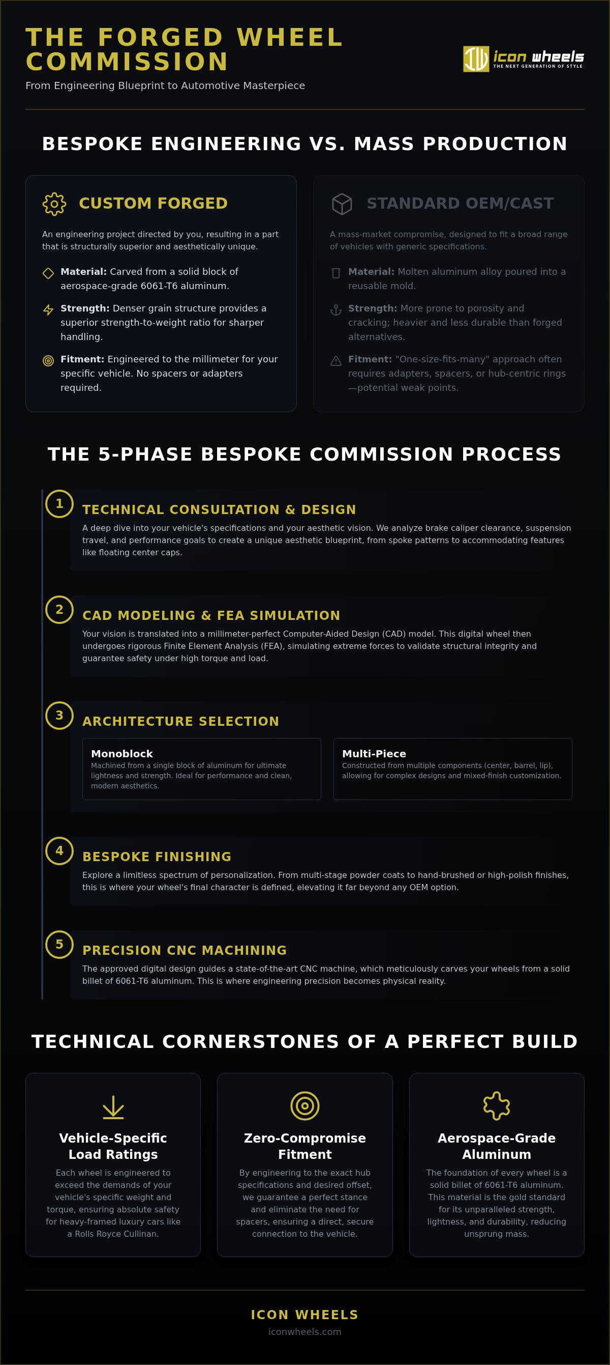 Custom forged wheel ordering process