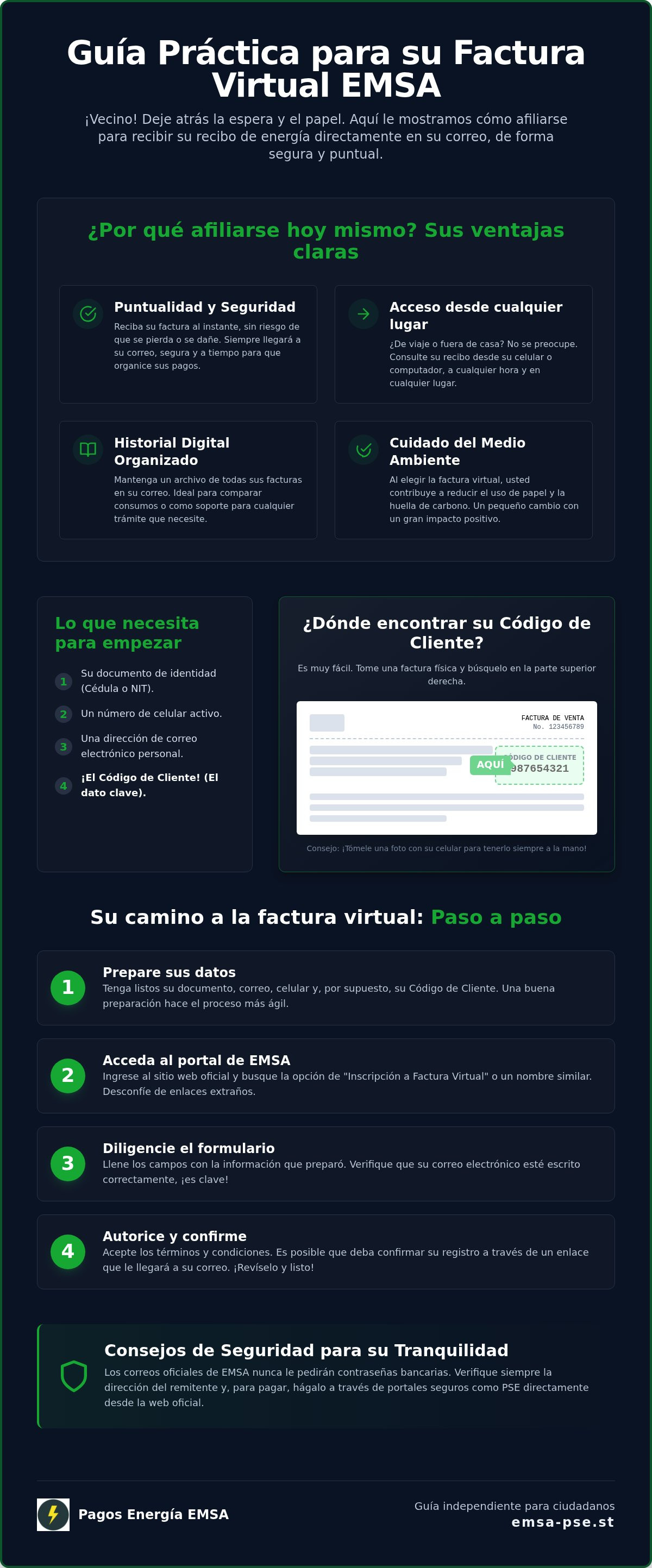 Afiliarse a factura virtual emsa
