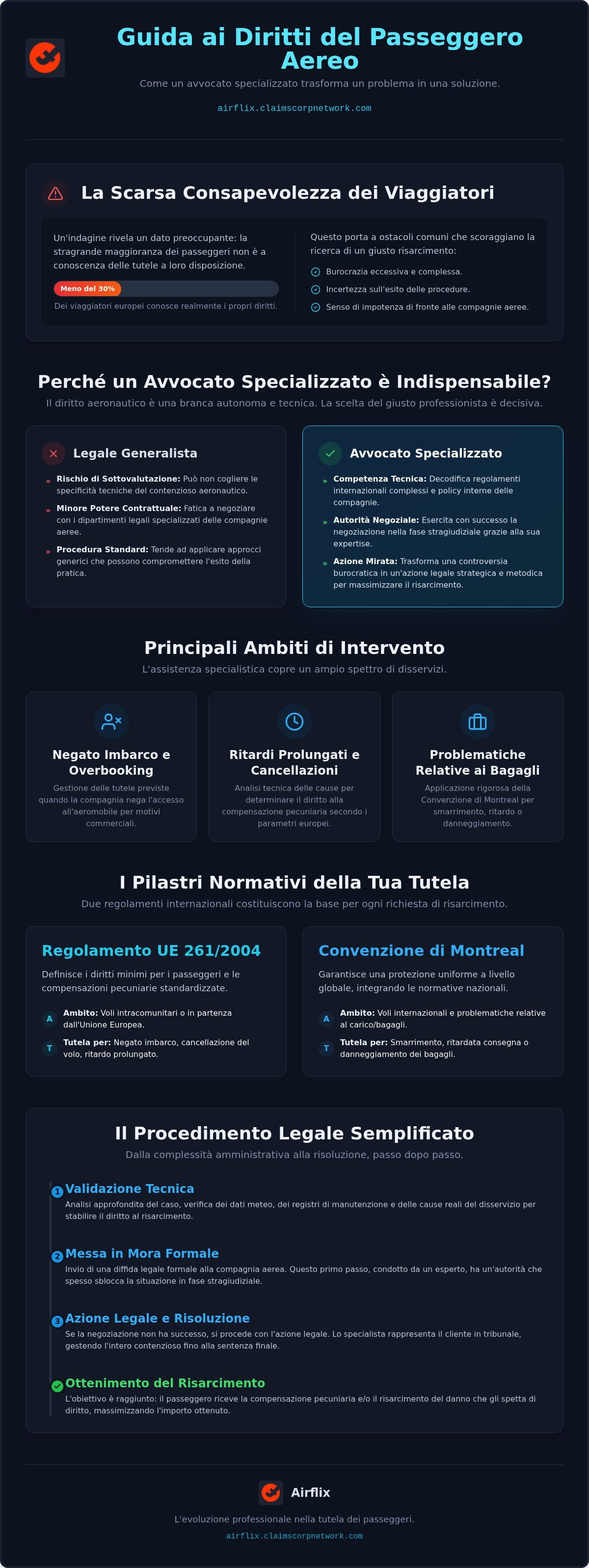 Avvocato specializzato in diritto dei trasporti aerei