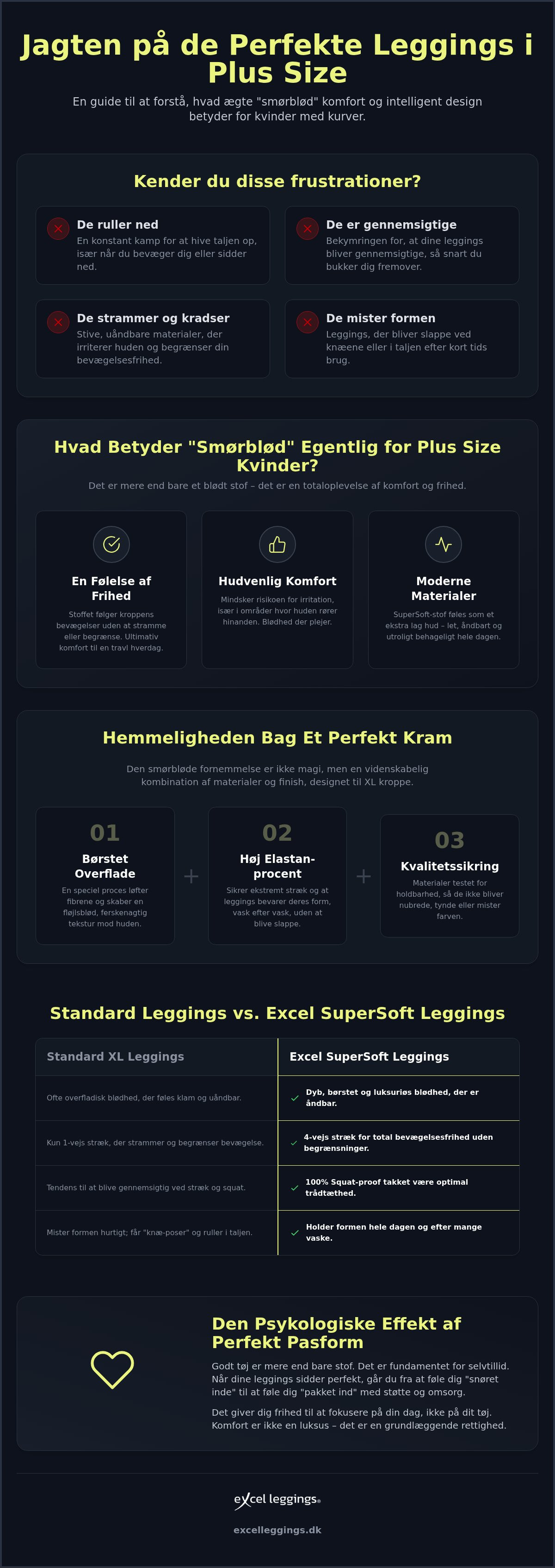 Smørbløde leggings plus size
