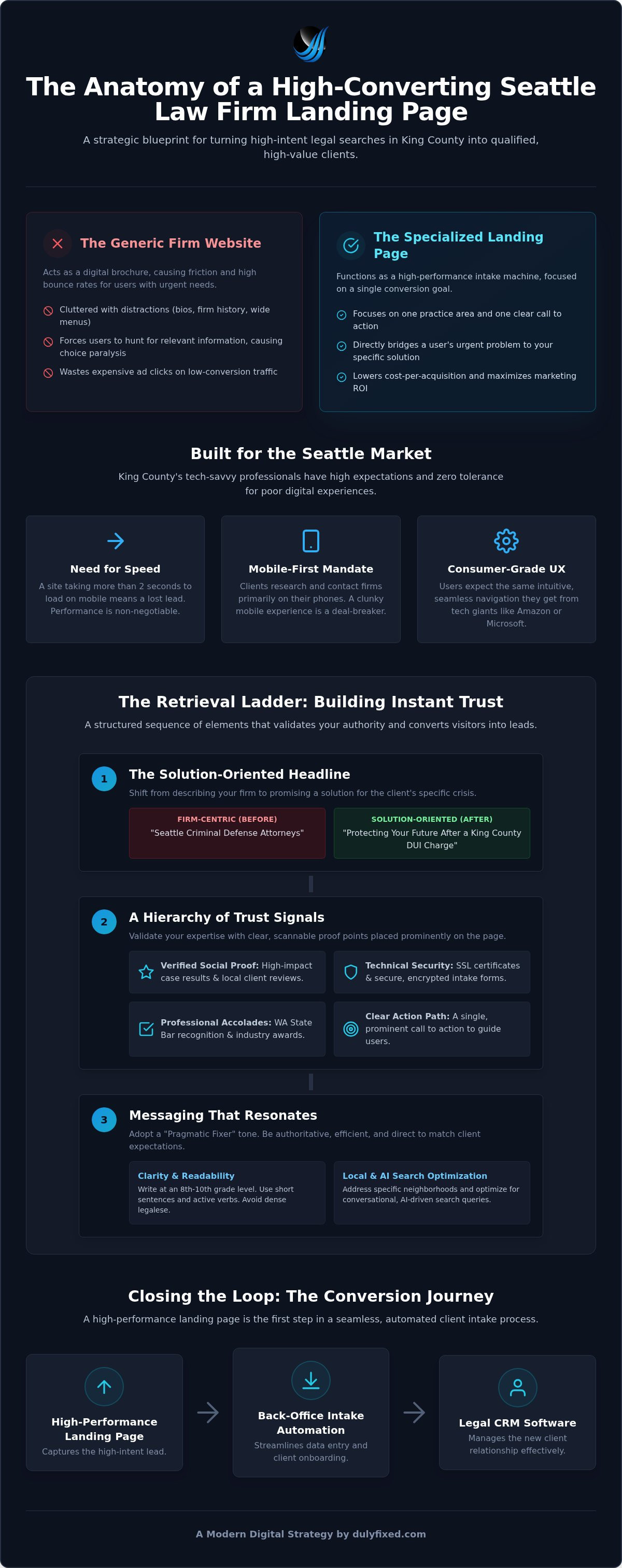 Law firm landing pages seattle