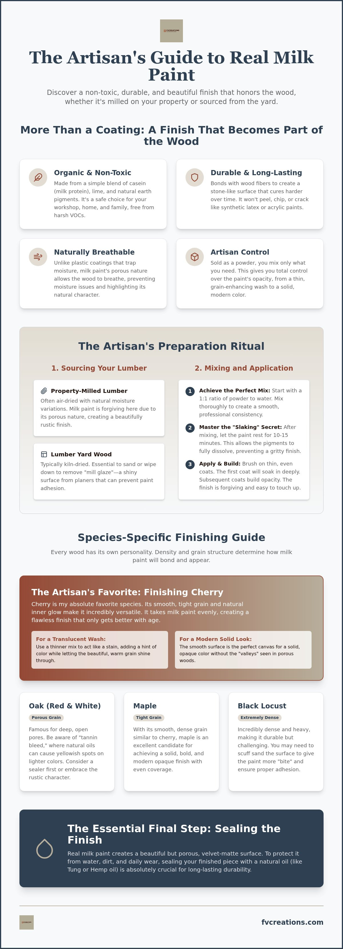 Real milk paint for furniture