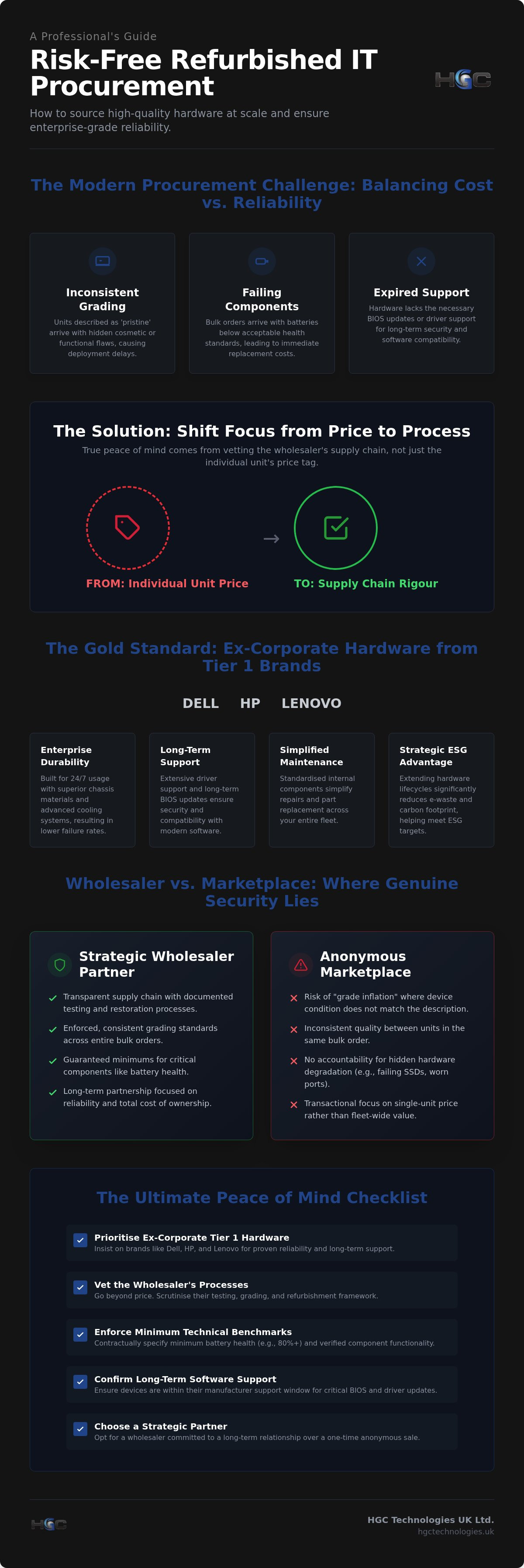 Peace of mind when buying used IT equipment