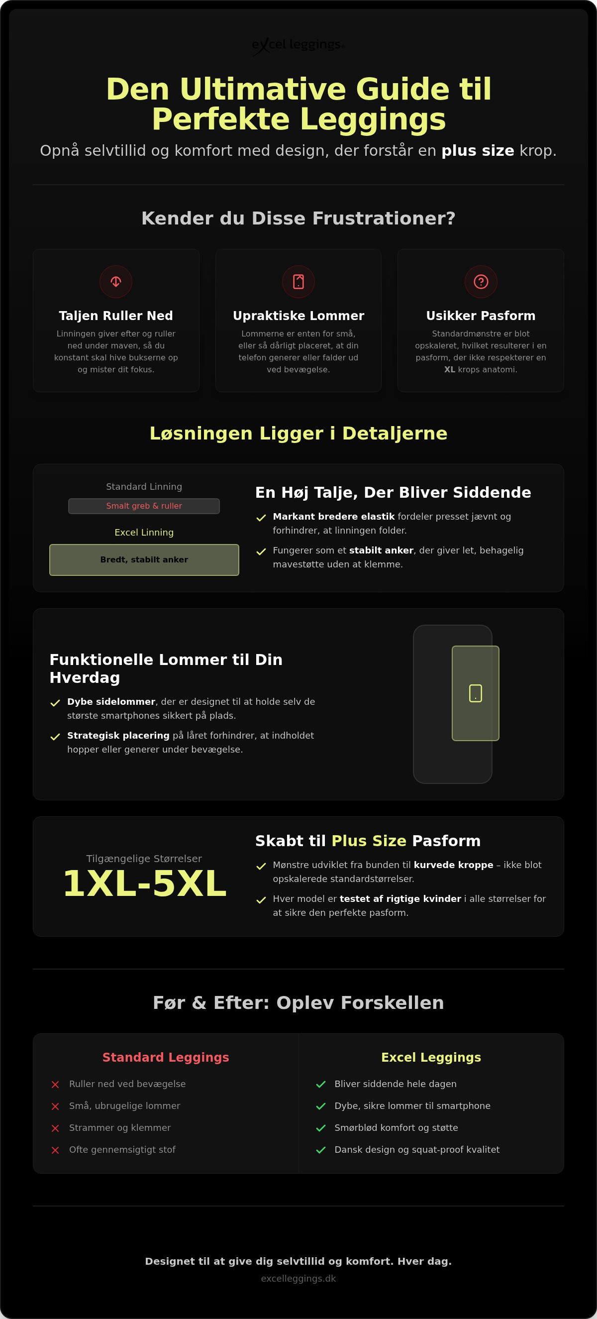 Högmidjade leggings med fickor plus size