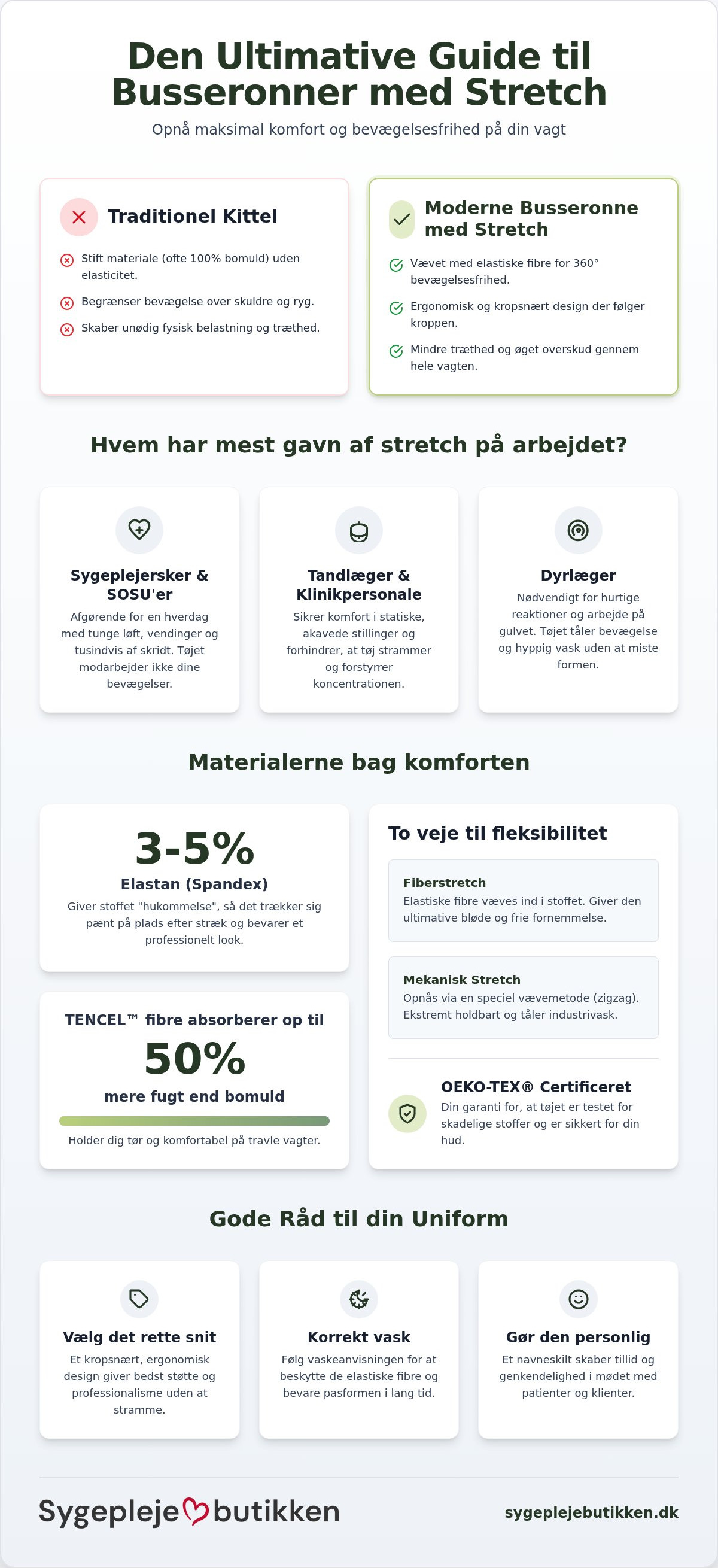 Busseronner med stretch