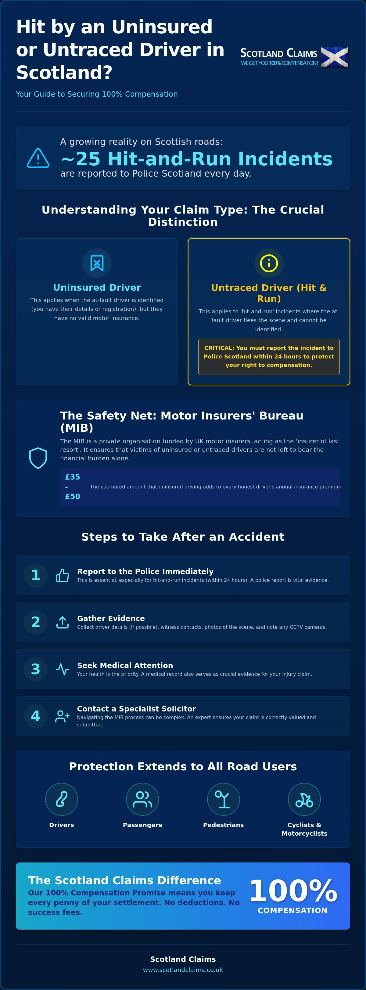 Uninsured driver claim scotland