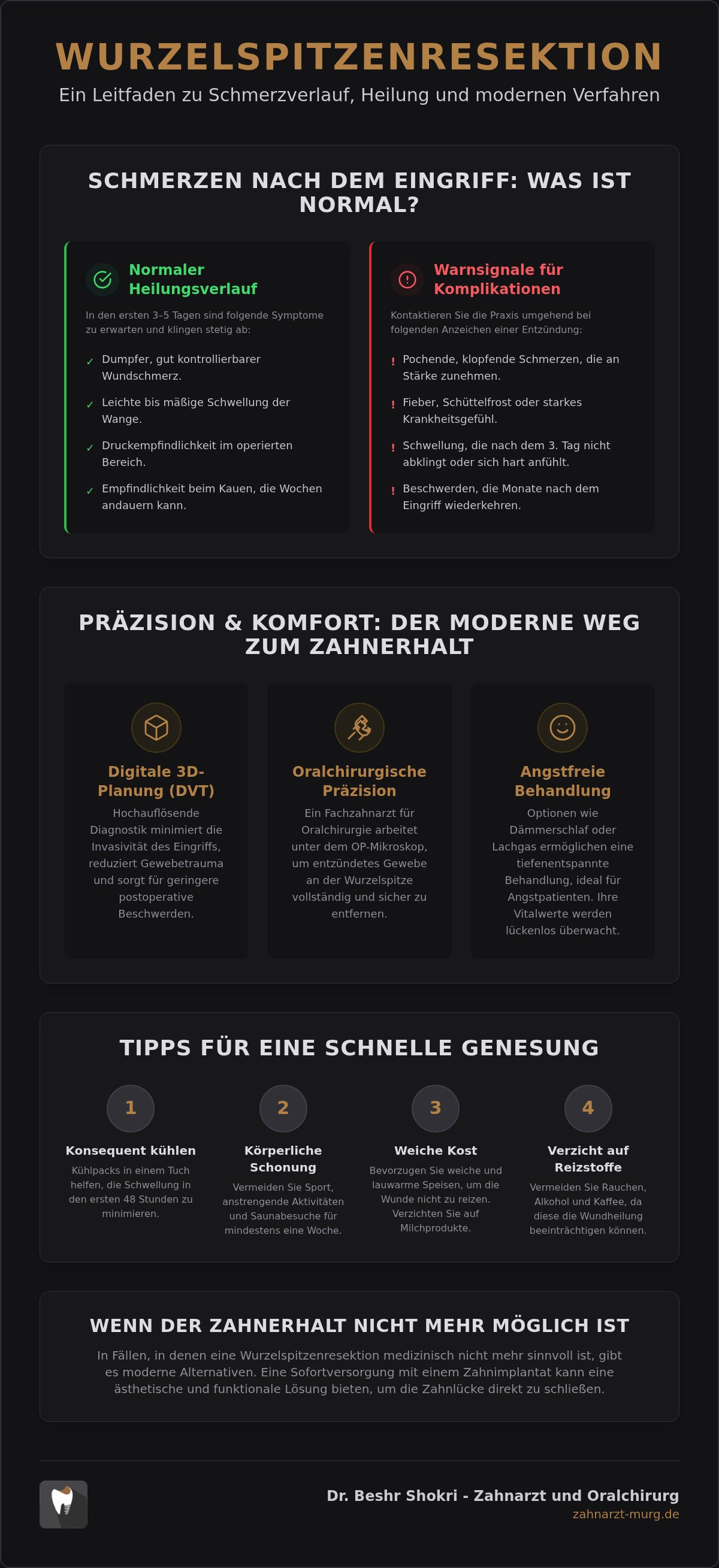 Wurzelspitzenresektion Schmerzen
