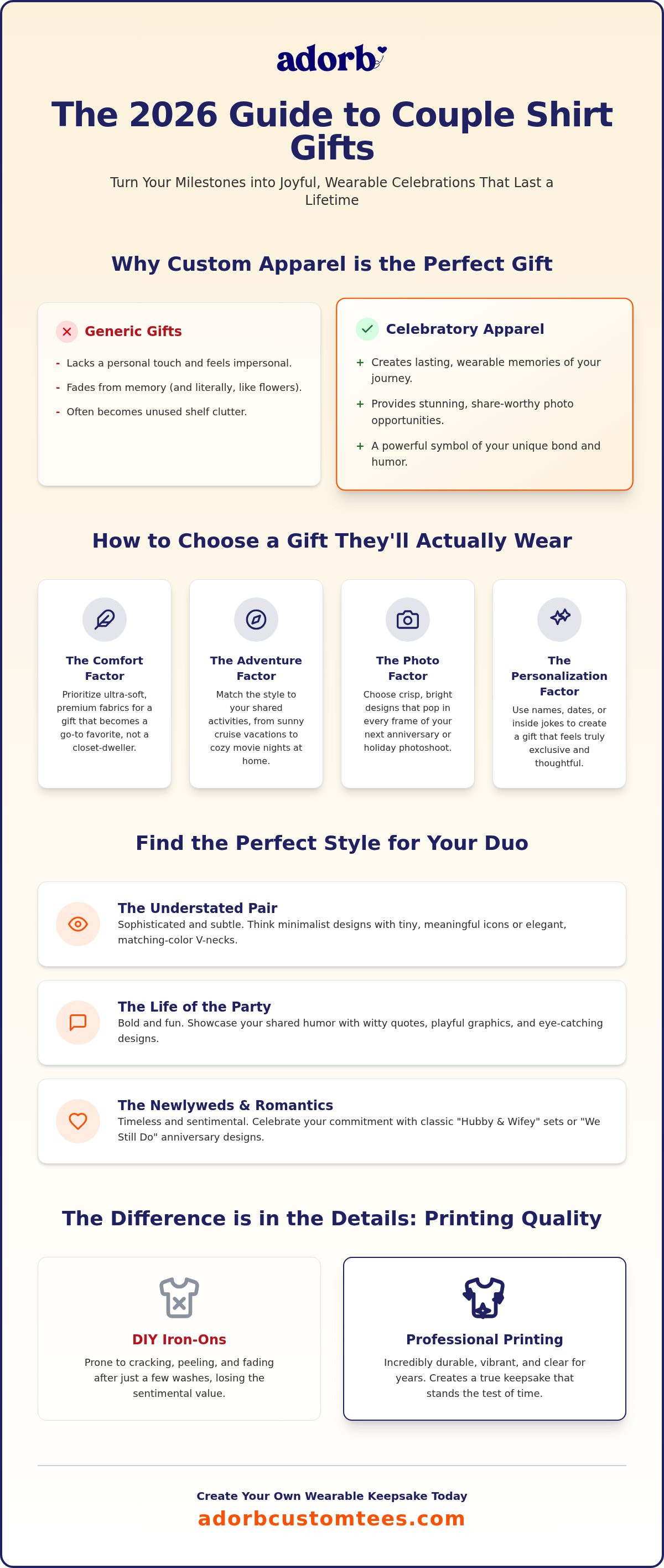Couple shirt gift ideas
