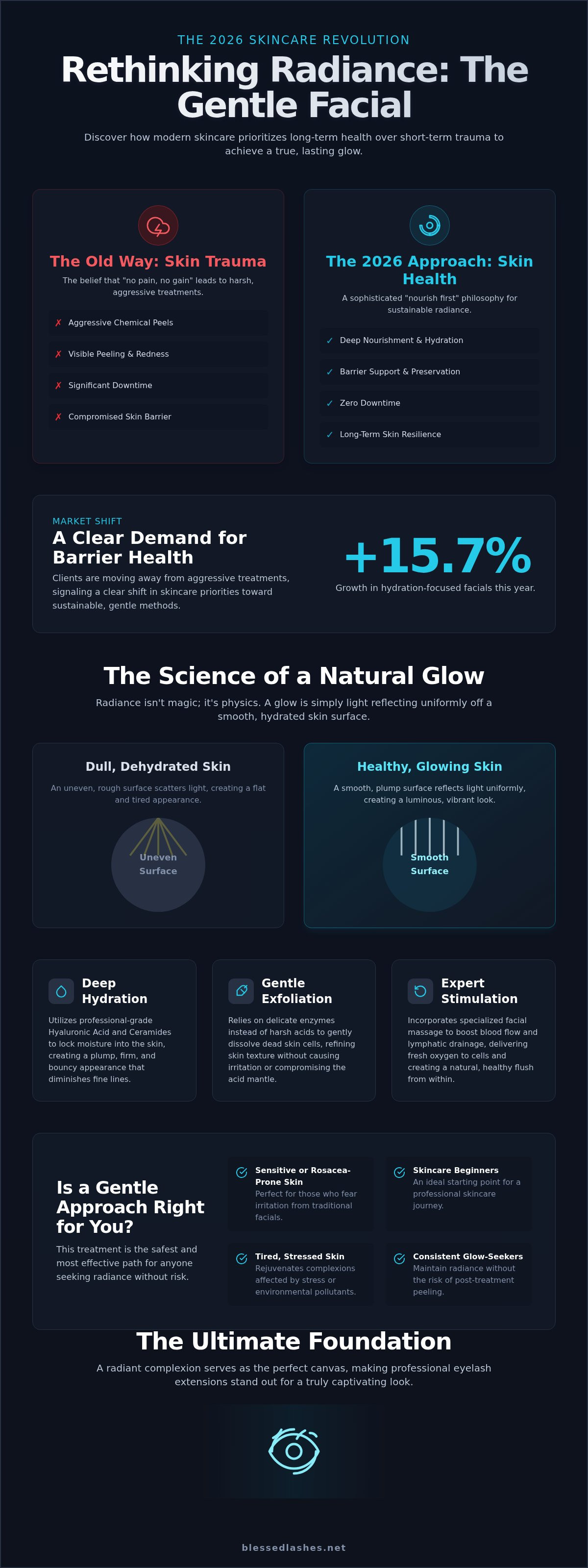 Gentle facial for glowing skin