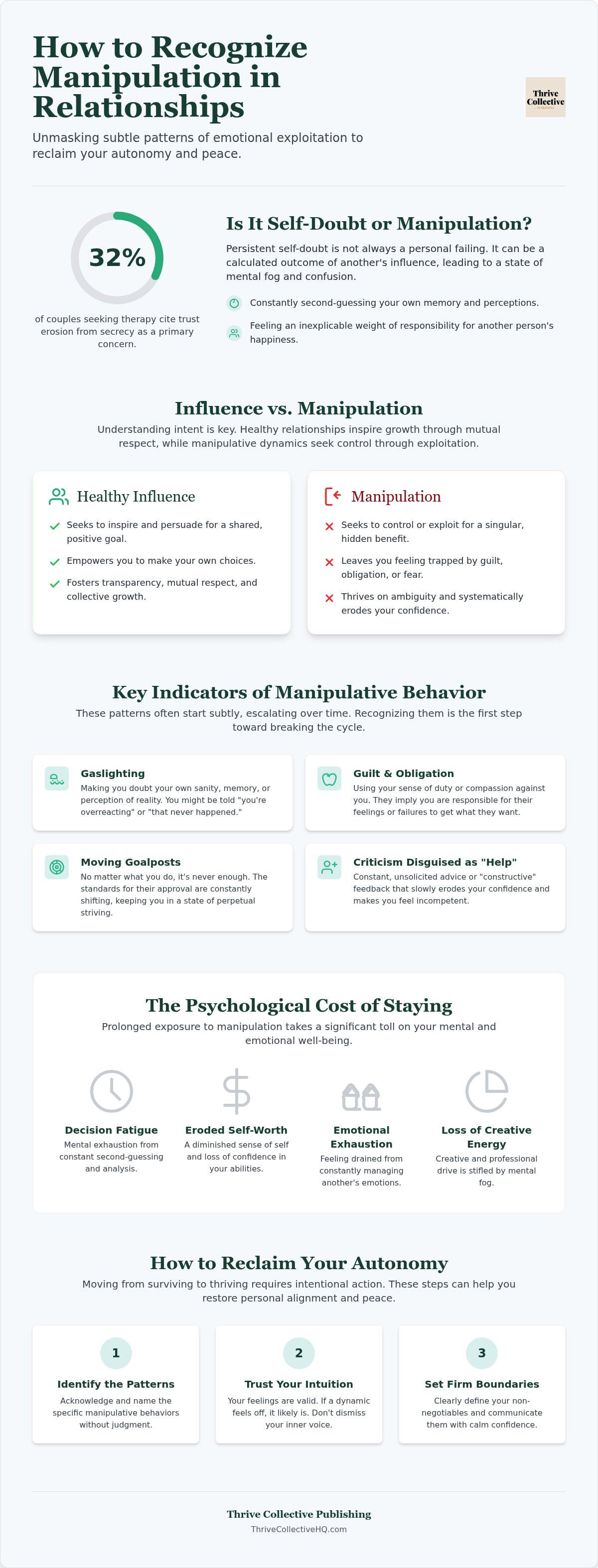 How to recognize manipulation in relationships