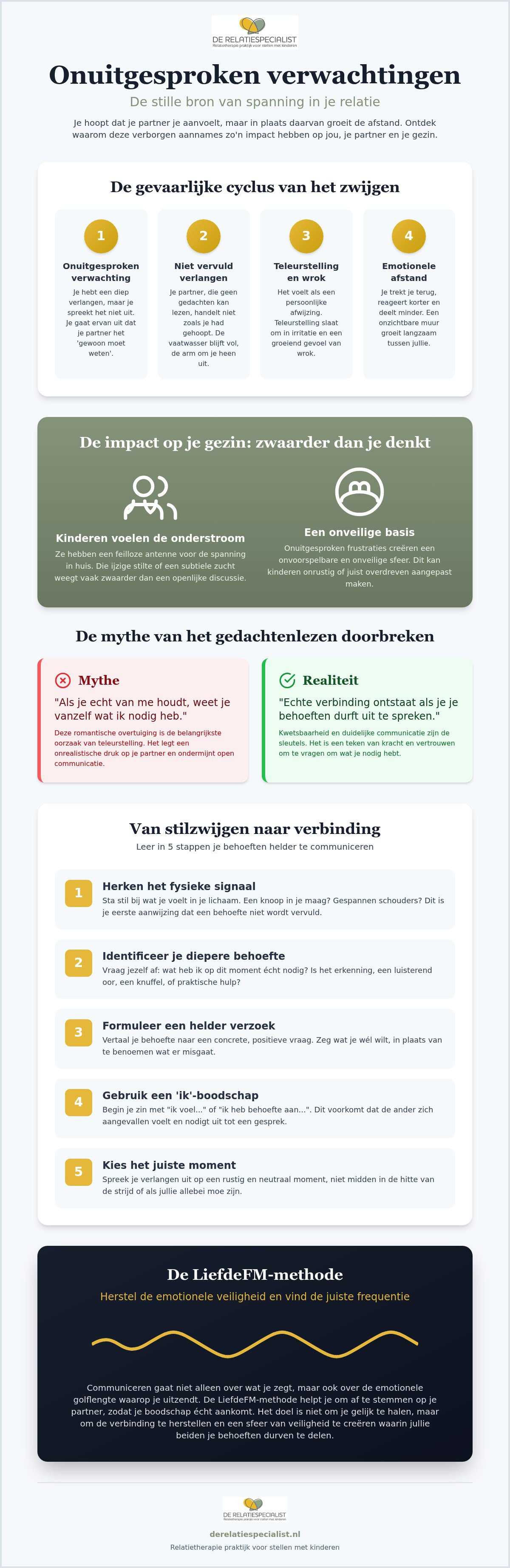 Onuitgesproken verwachtingen relatie