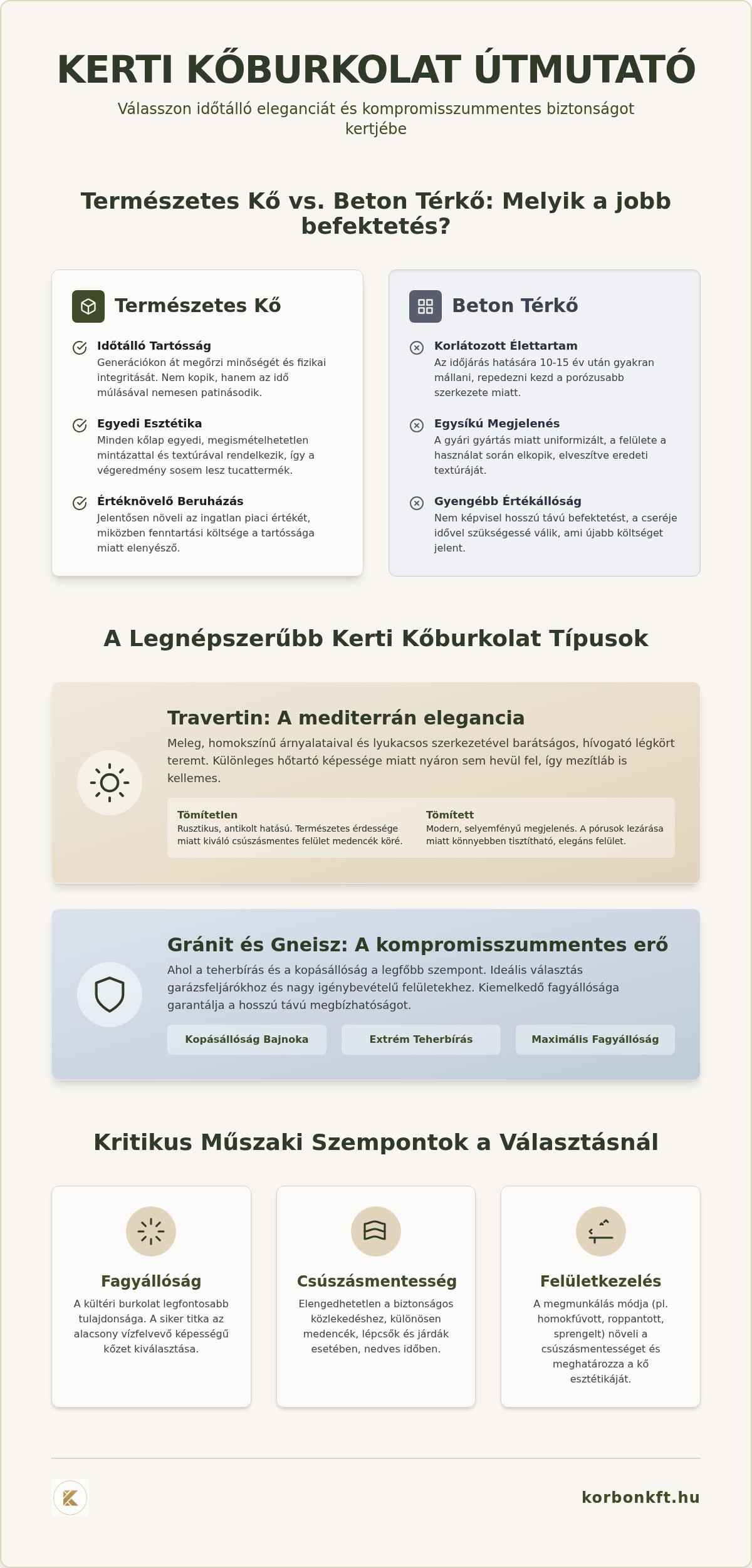 Kerti kőburkolat