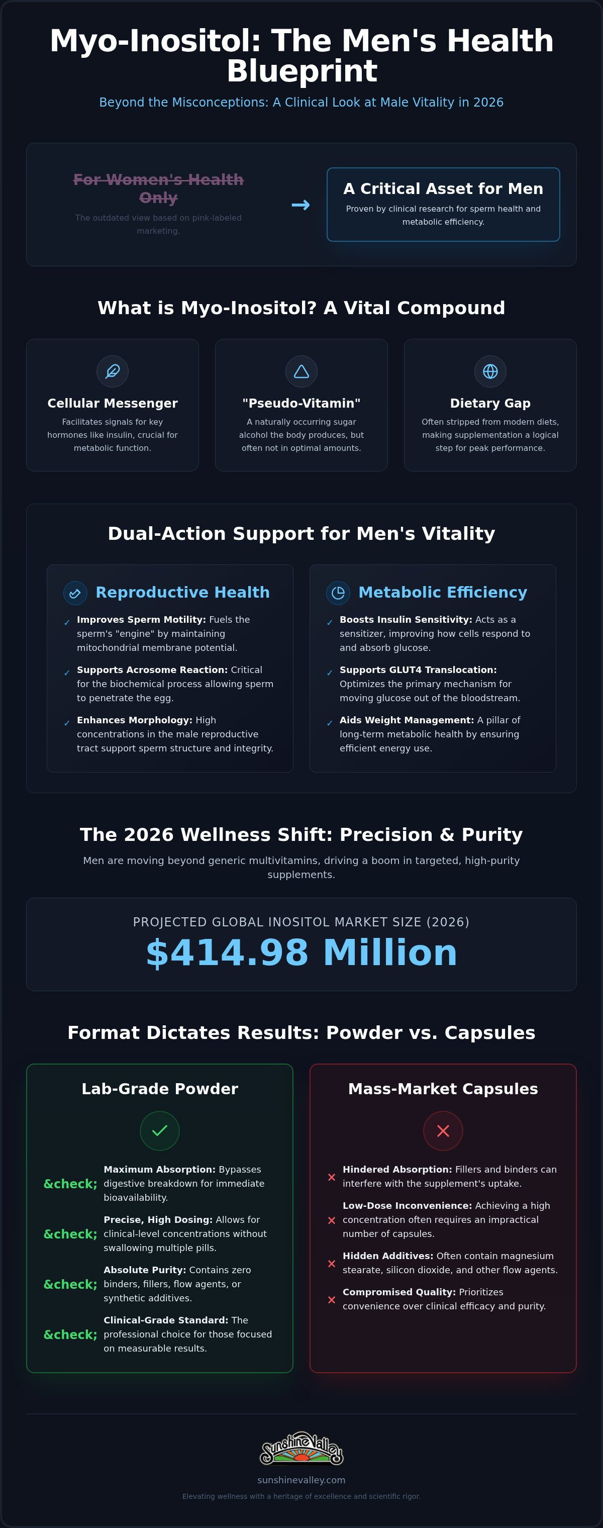 Myo inositol supplement for men