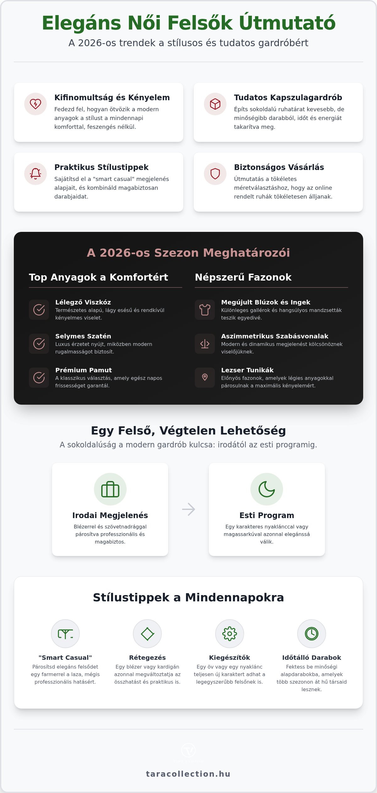 Elegáns női felsők