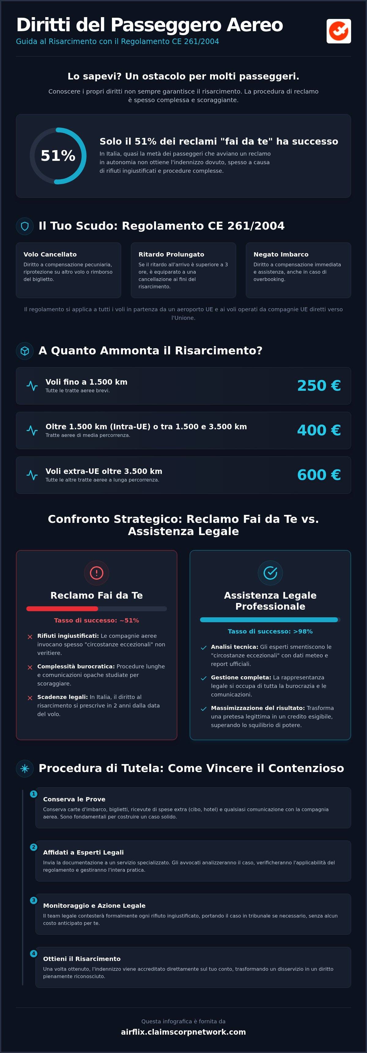 Regolamento CE 261/2004 assistenza legale
