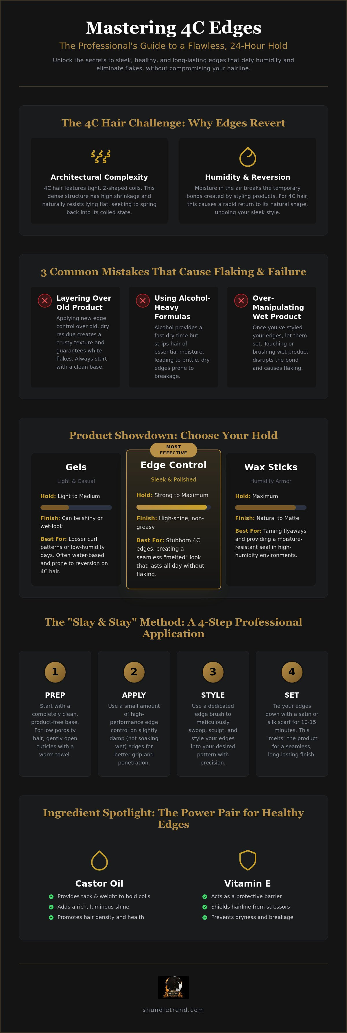 Edge control for 4c hair