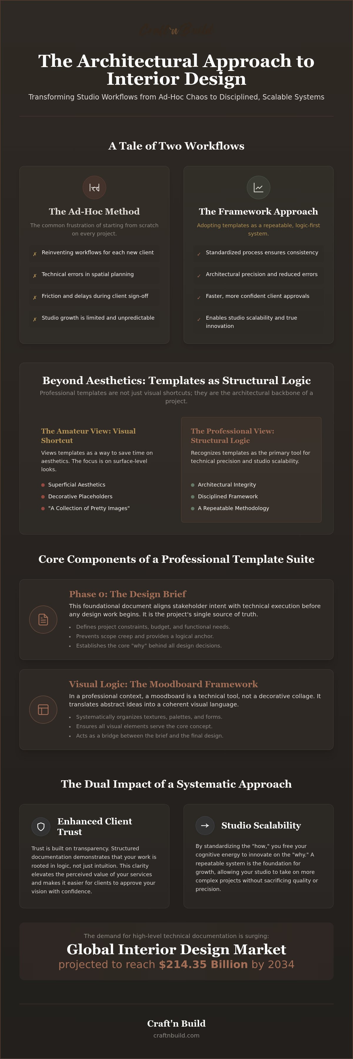 Interior design project templates