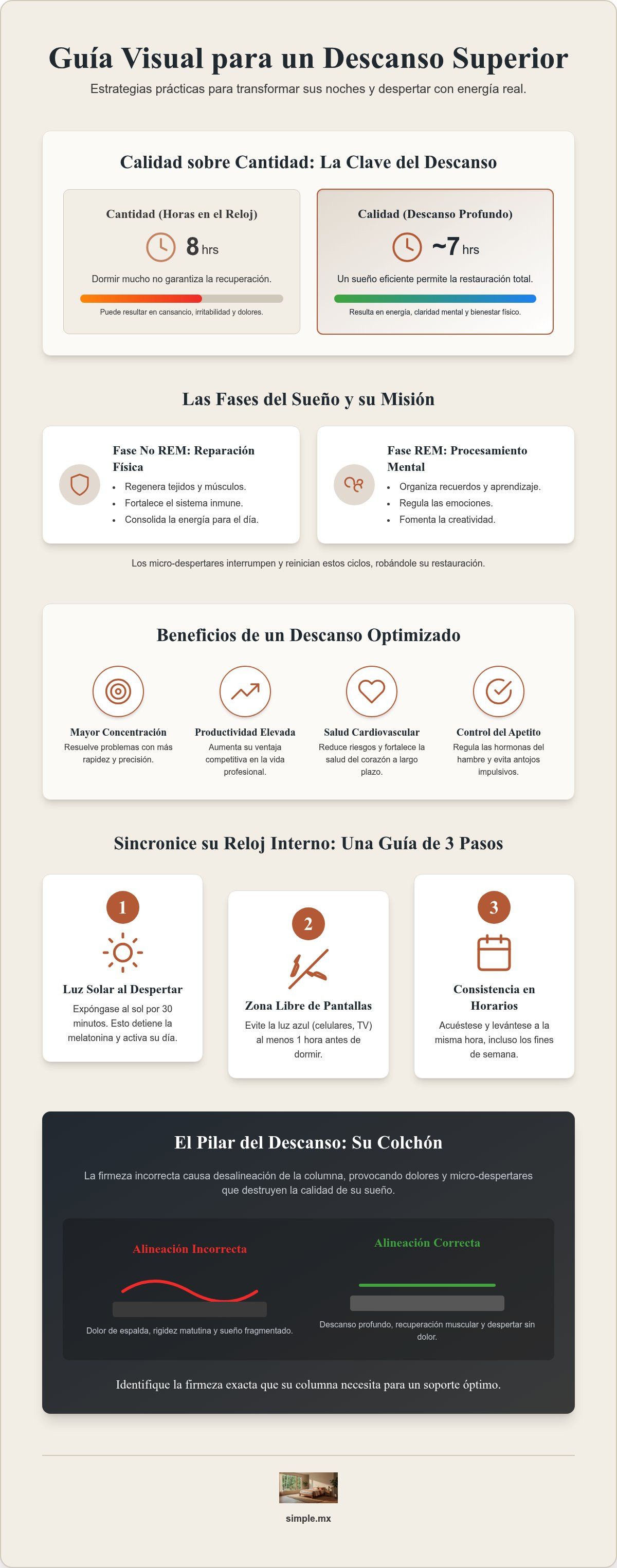 Cómo mejorar la calidad del sueño
