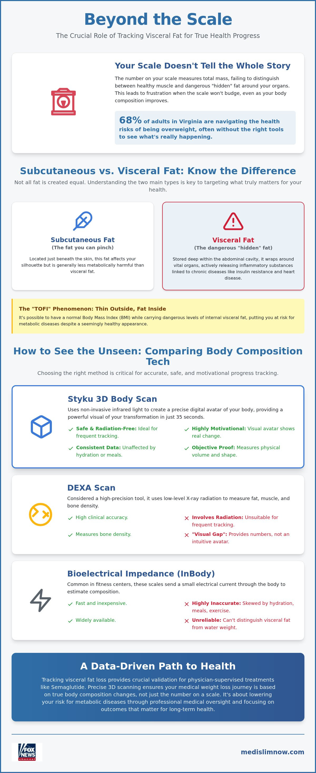 Tracking visceral fat loss Richmond