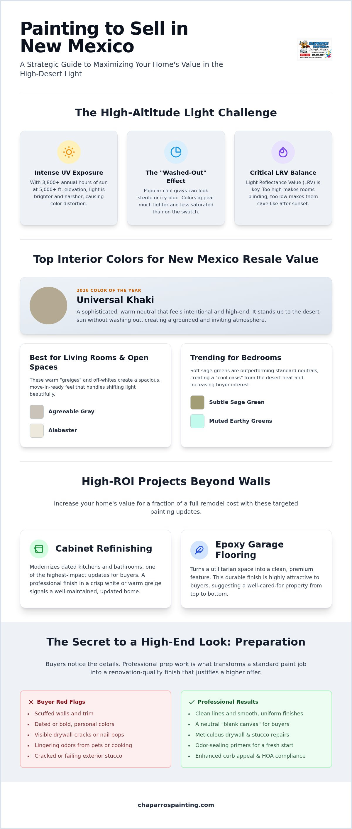Best paint colors to sell a house New Mexico
