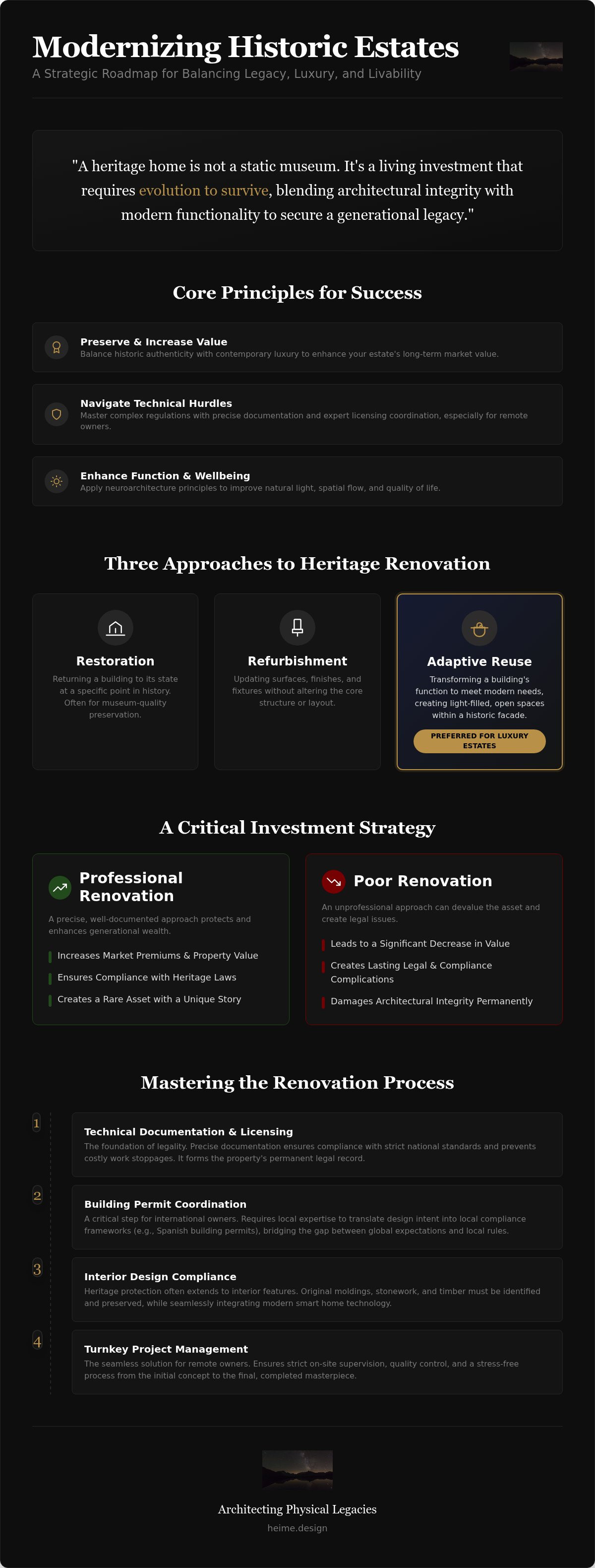 Heritage property renovation design