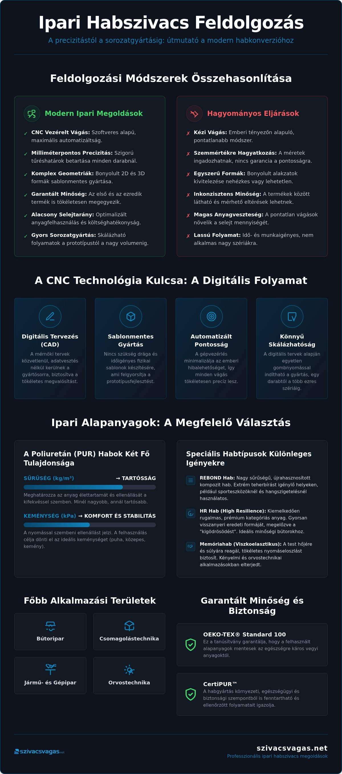 Ipari habszivacs megoldások