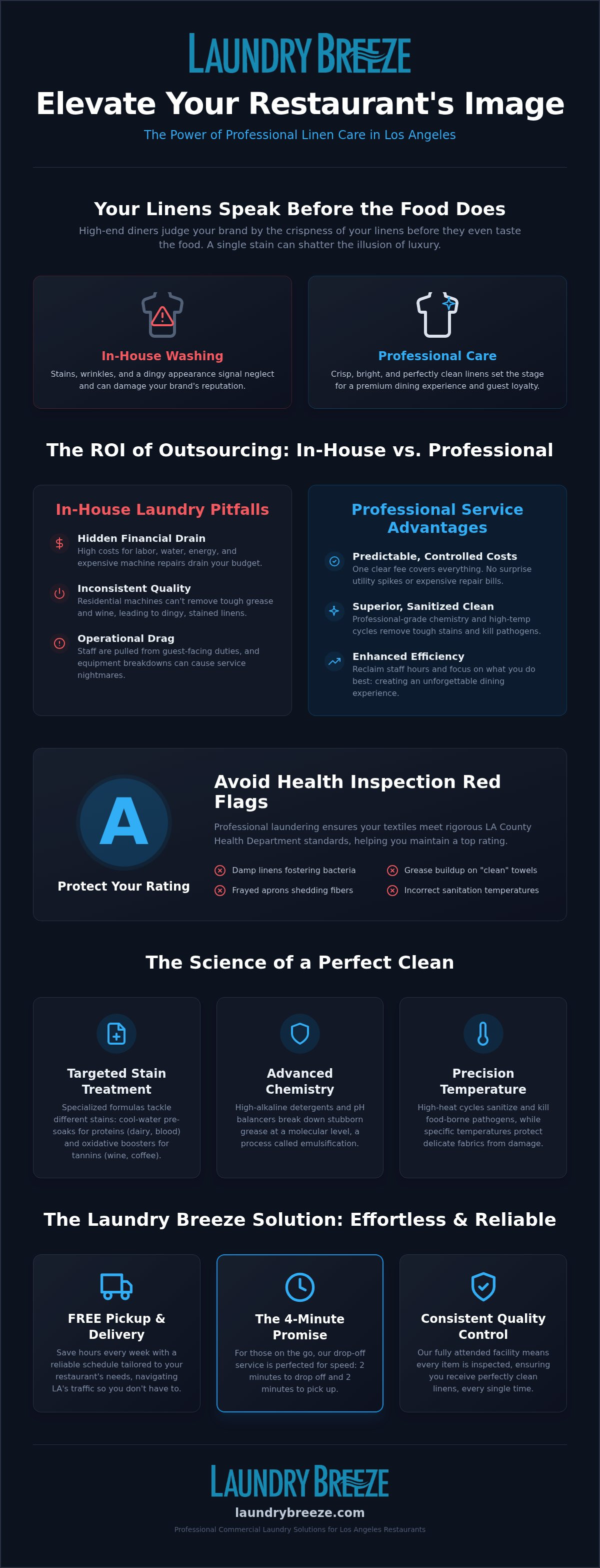 Restaurant Laundry Service in Los Angeles