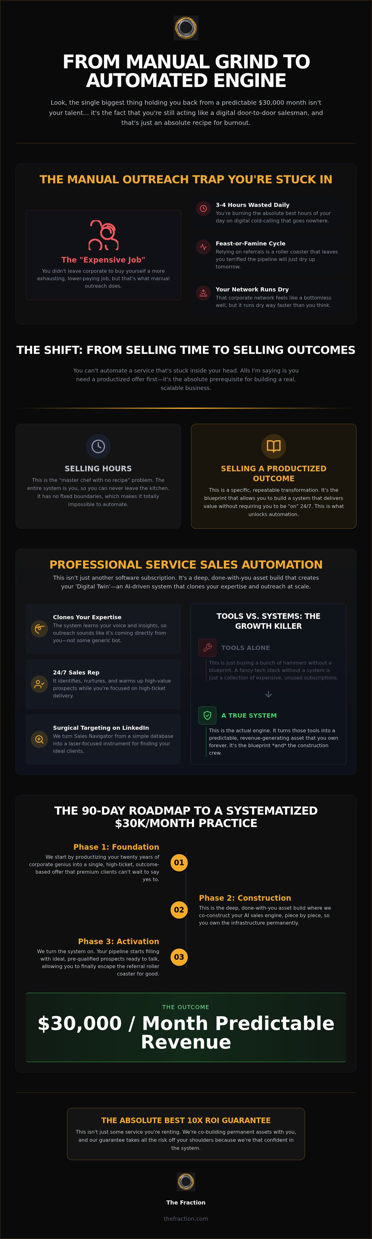 Professional service sales automation
