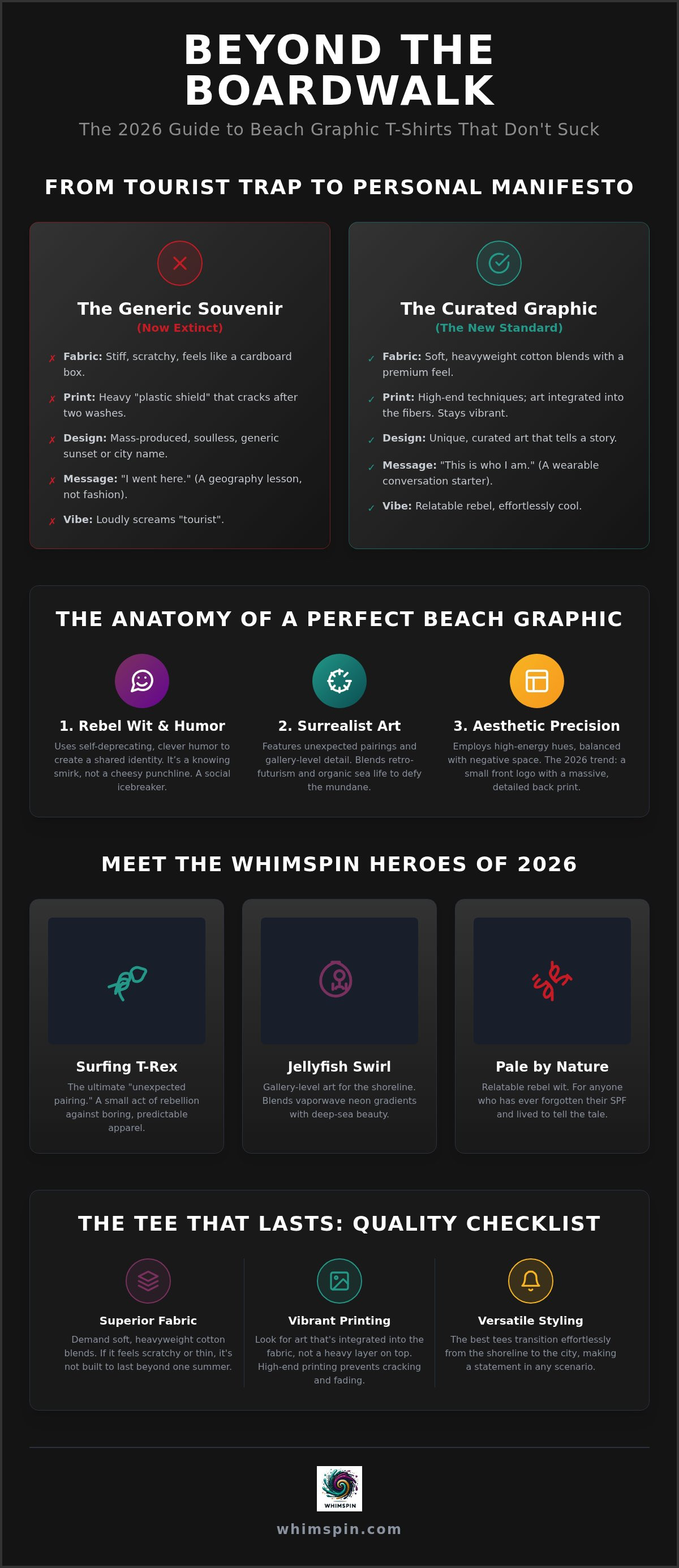 Beach graphic t shirts
