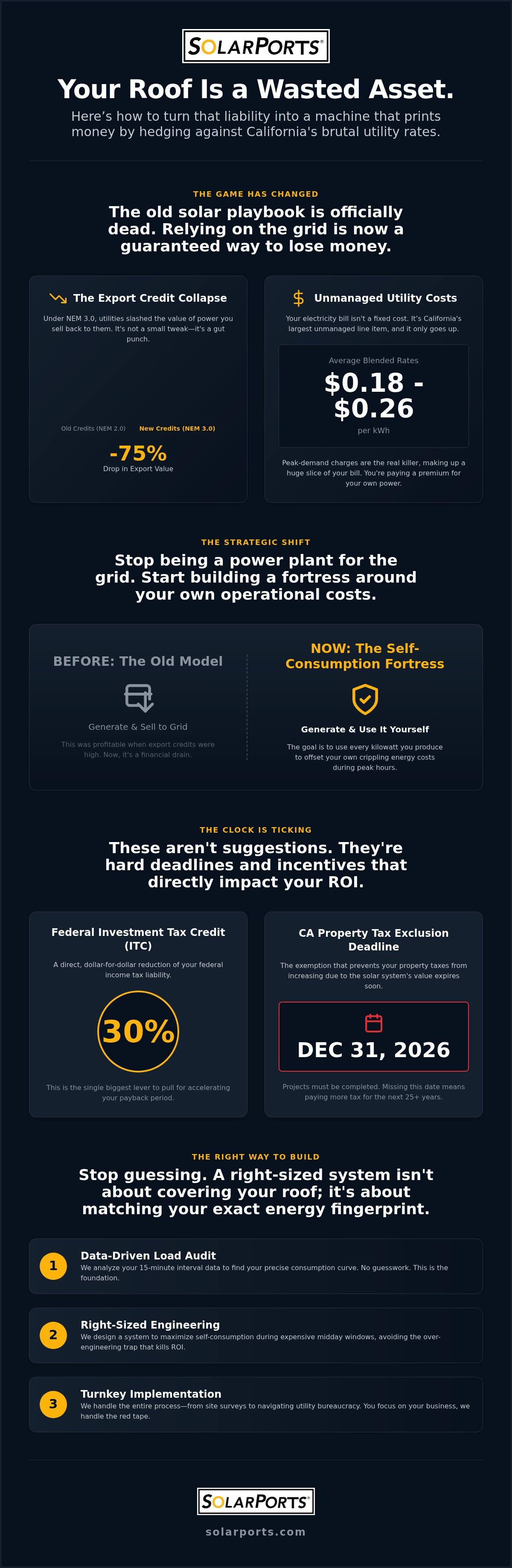 Commercial rooftop solar California