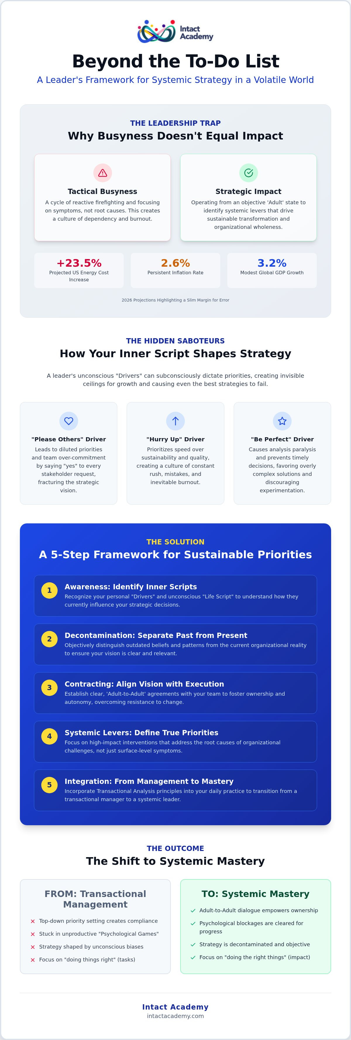 Strategic priorities for leadership